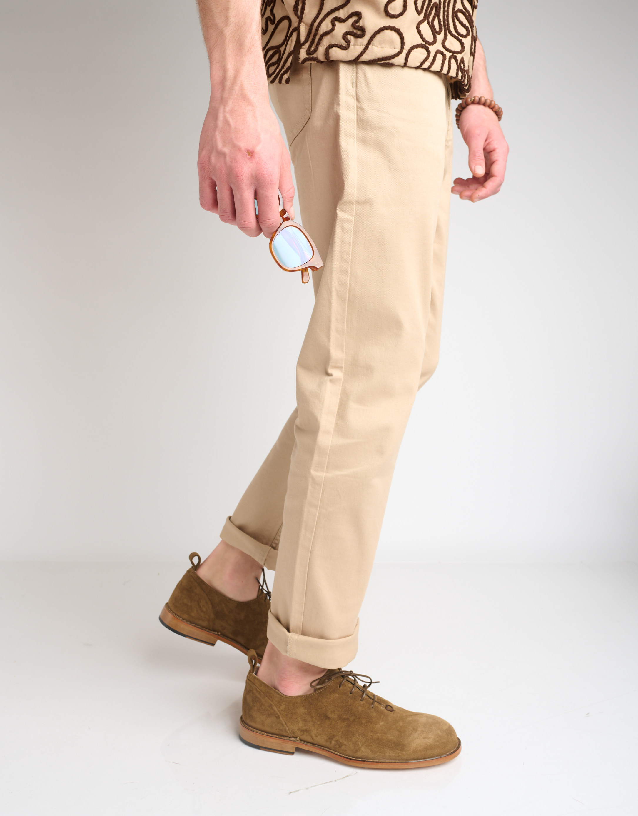 נעלי גברים - Ernesto Dolani - נעליים עם שרוכים MADRID - חום3