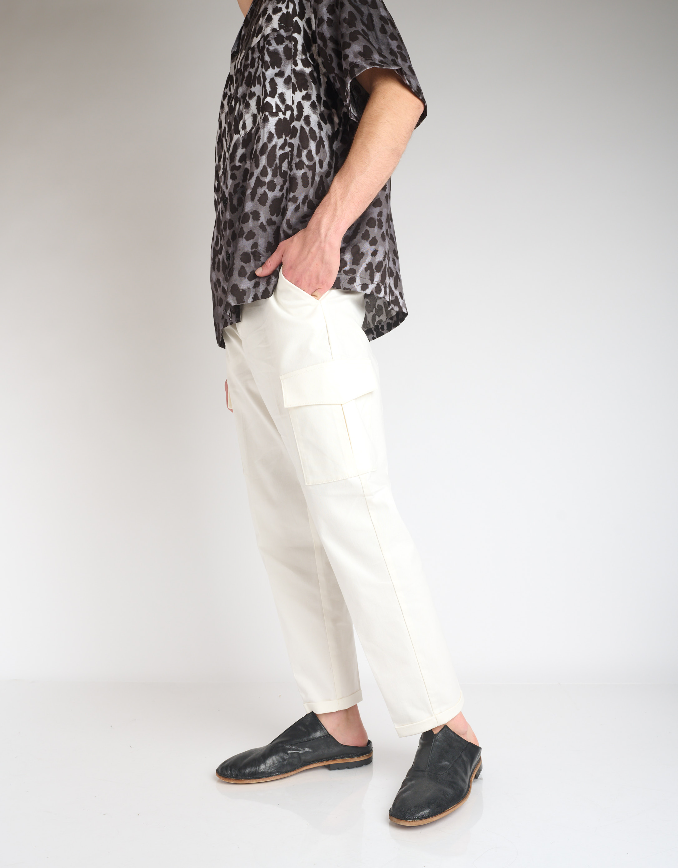 נעלי גברים - Ernesto Dolani - כפכפי עור ROMEO - שחור3