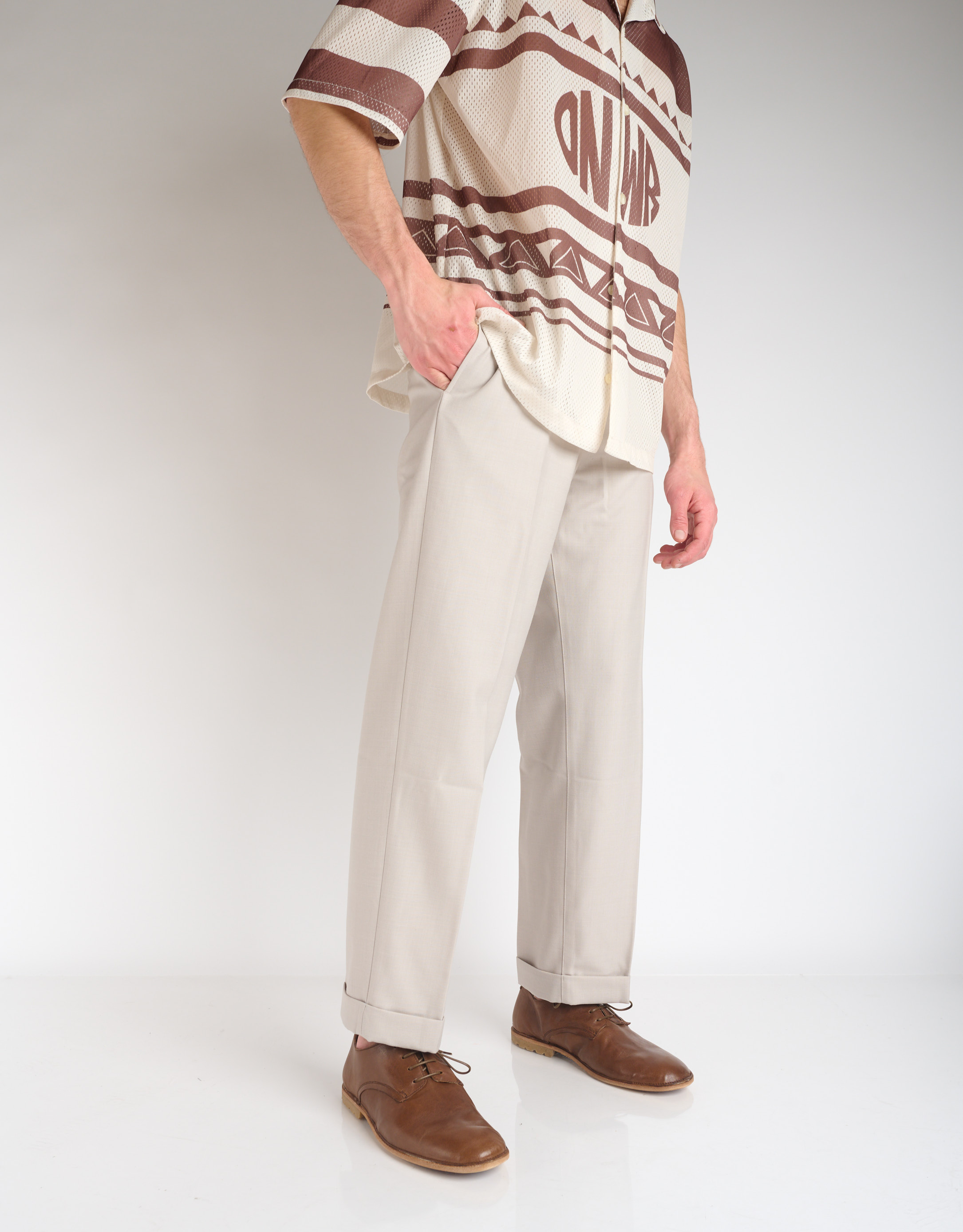 נעלי גברים - Ernesto Dolani - נעליים עם שרוכים ROMEO - חום3