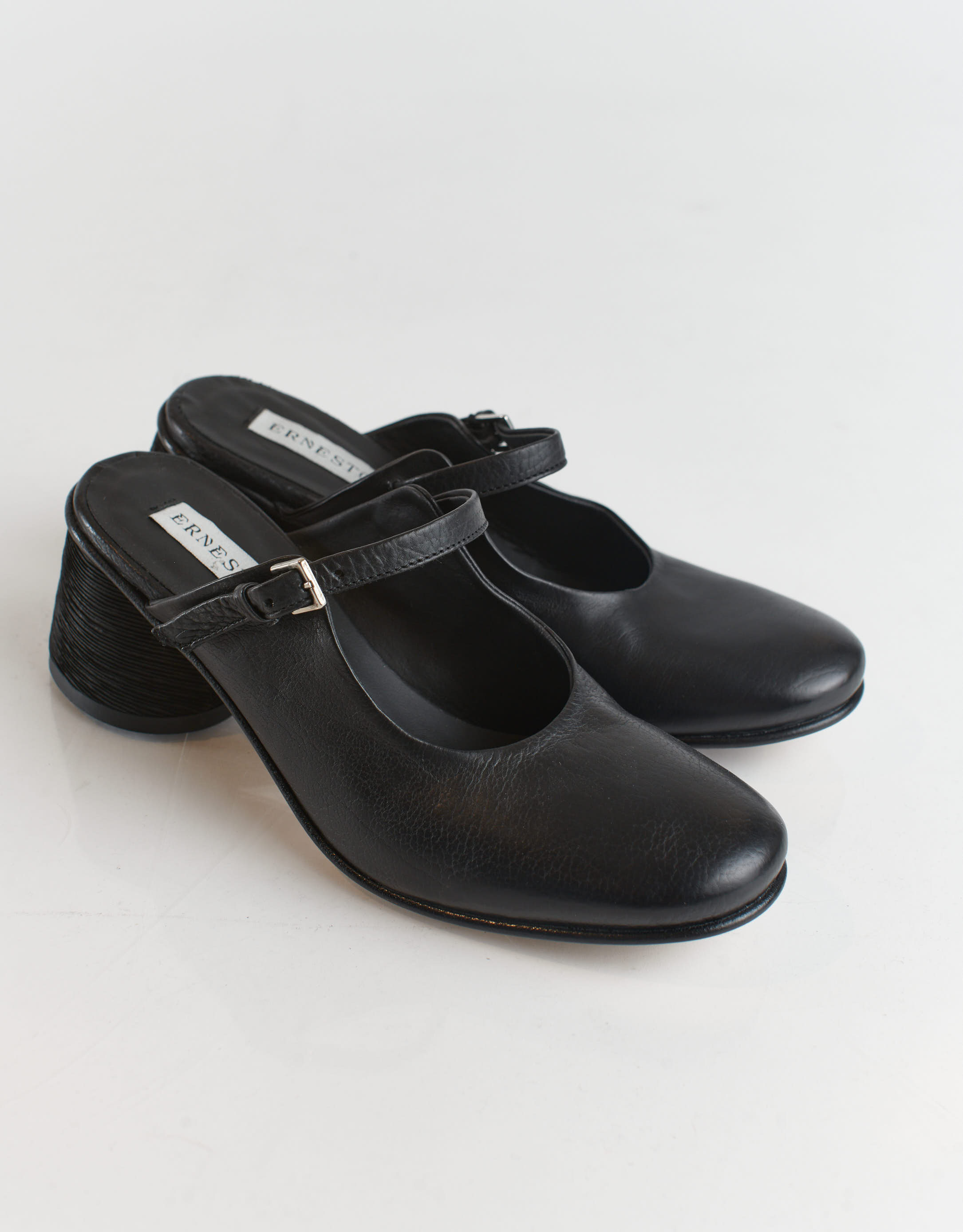 נעלי נשים - Ernesto Dolani - כפכפי עקב TEREZA - שחור2