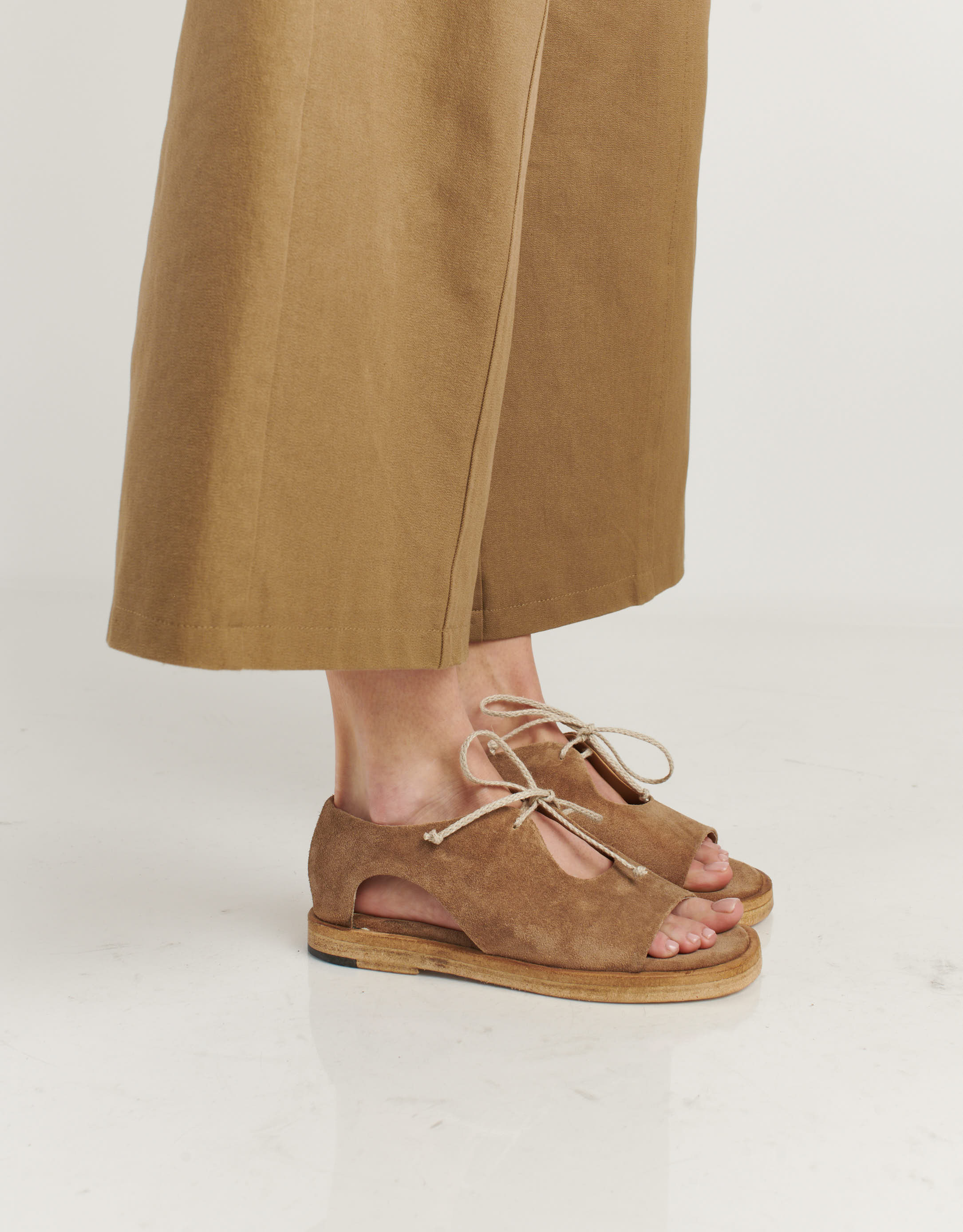 נעלי נשים - Ernesto Dolani - נעלי עור שטוחות GEA - חום4