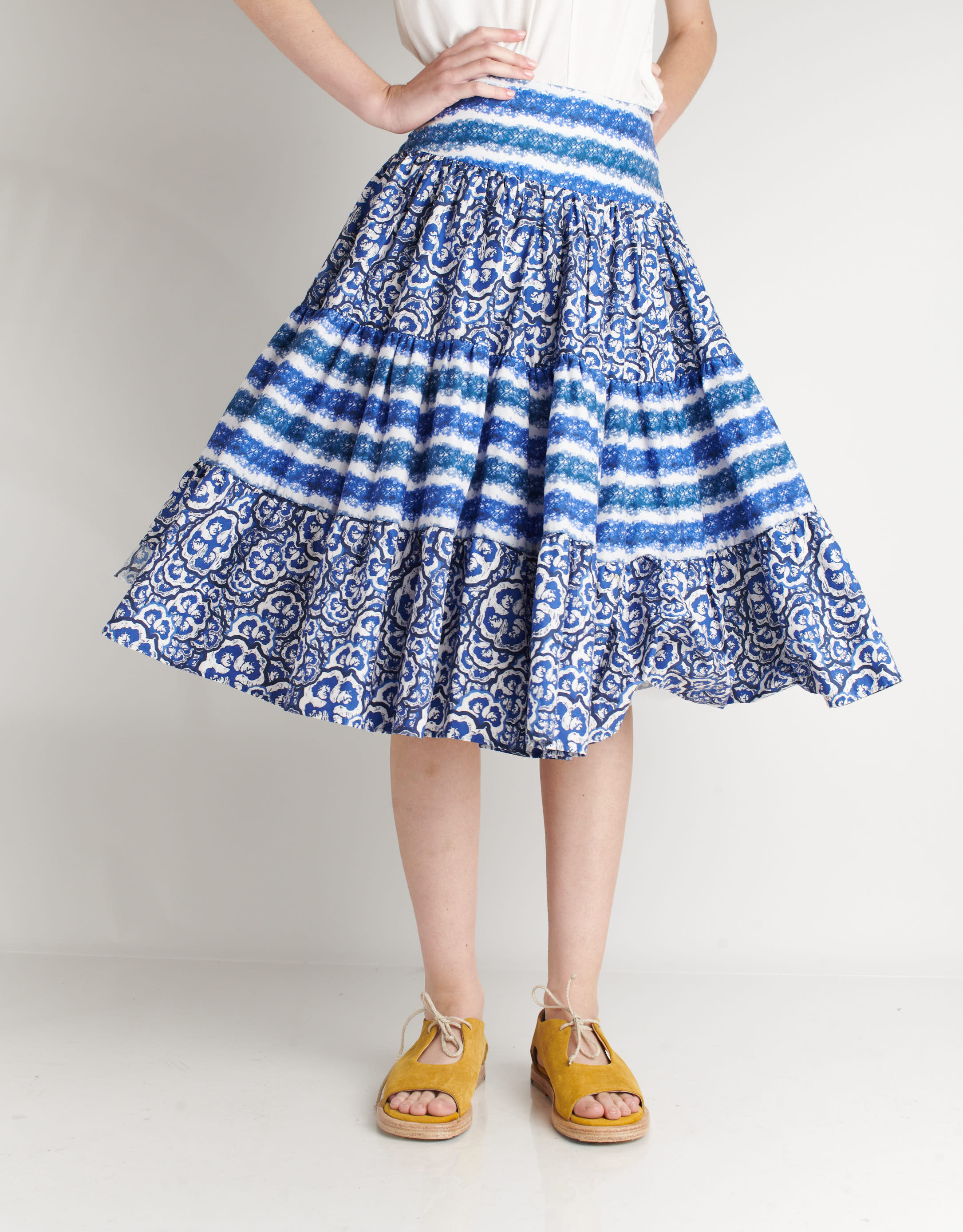 נעלי נשים - Ernesto Dolani - נעלי עור שטוחות GEA - חרדל4