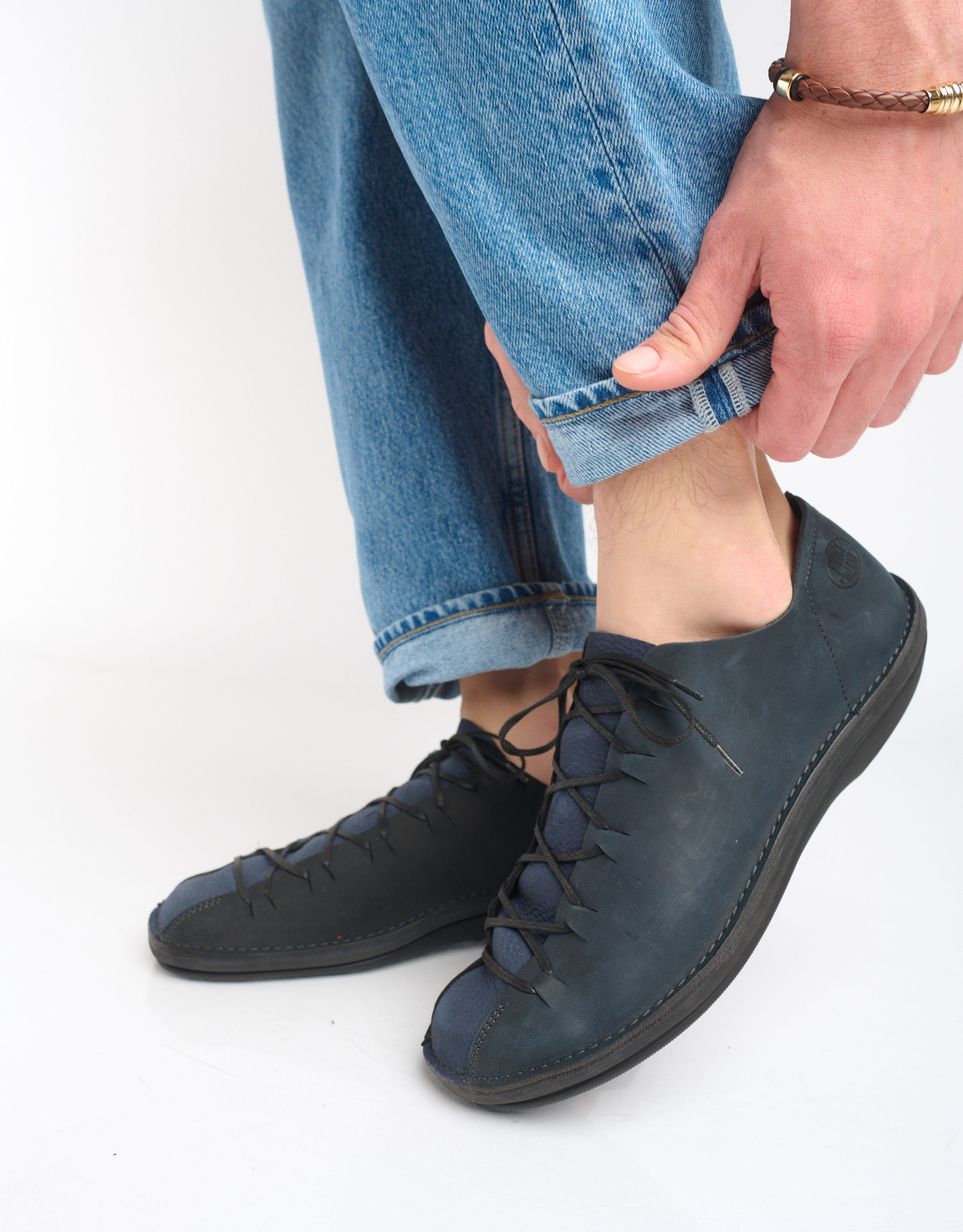 נעלי גברים - loints of Holland - נעלי עור TURBO - כחול3