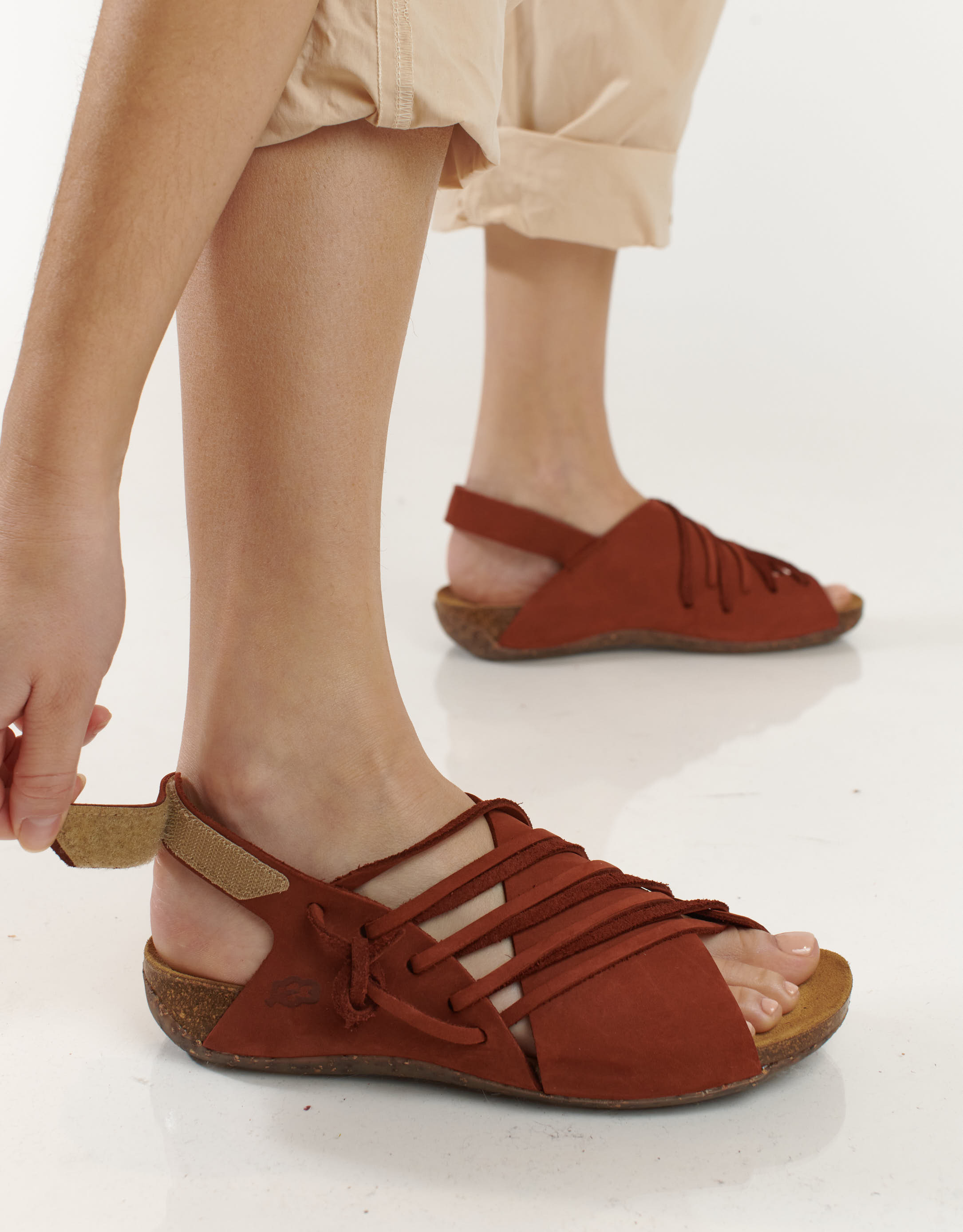 נעלי נשים - loints of Holland - סנדלי עור  FLORIDA - חמרה2