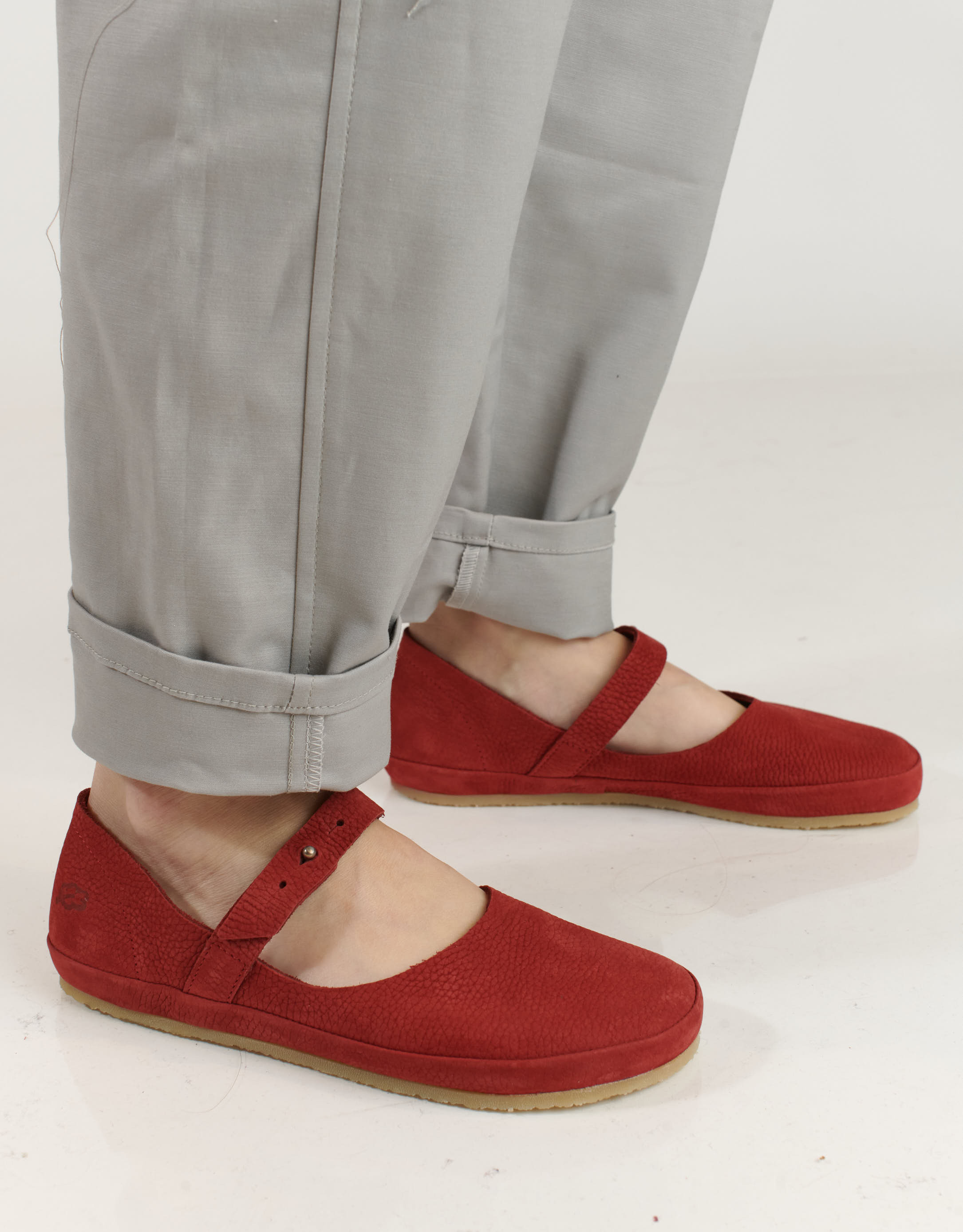 נעלי נשים - loints of Holland - נעלי בובה PUTTE - אדום2