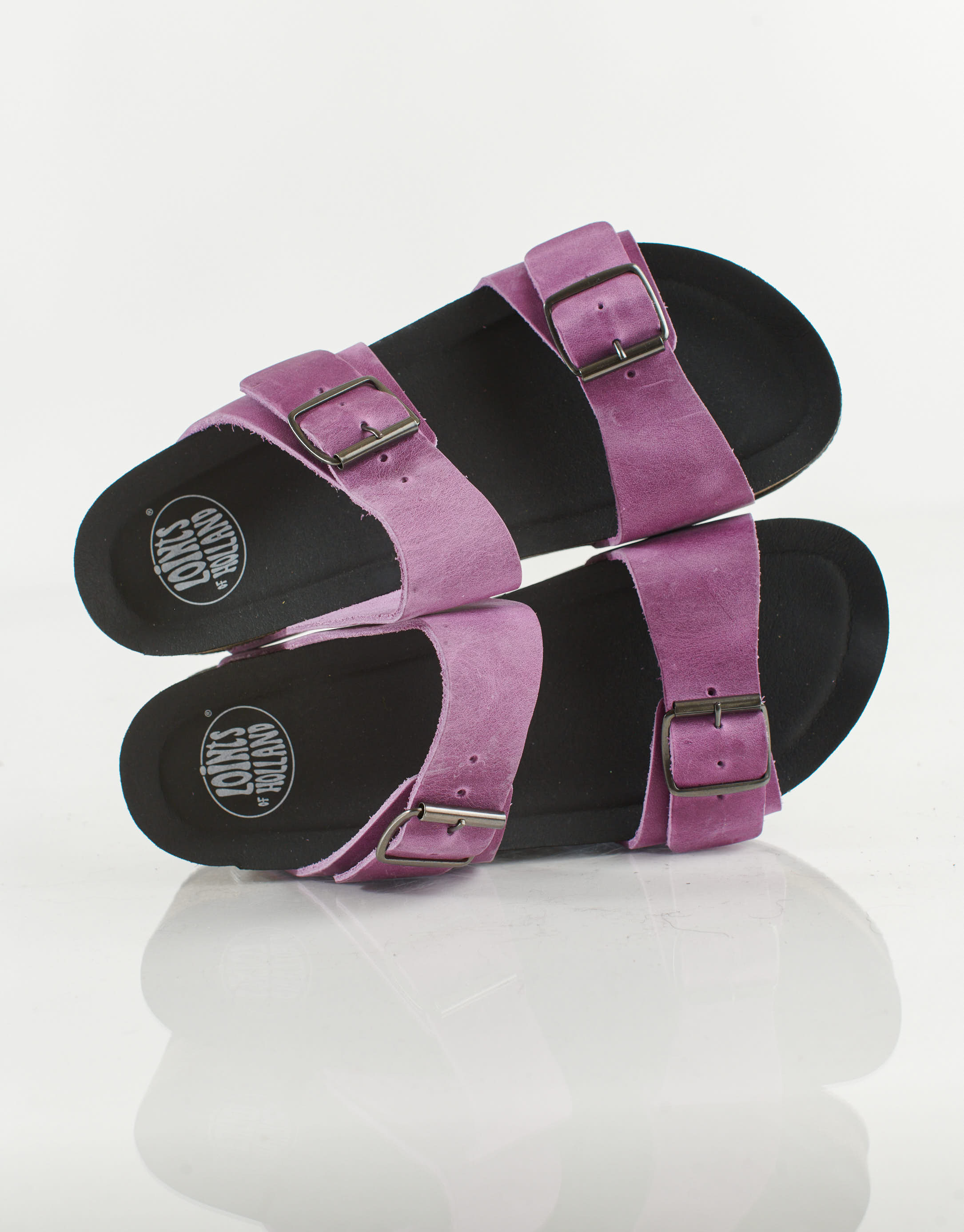 נעלי נשים - loints of Holland - כפכפי רצועות DIDAM - סגול2