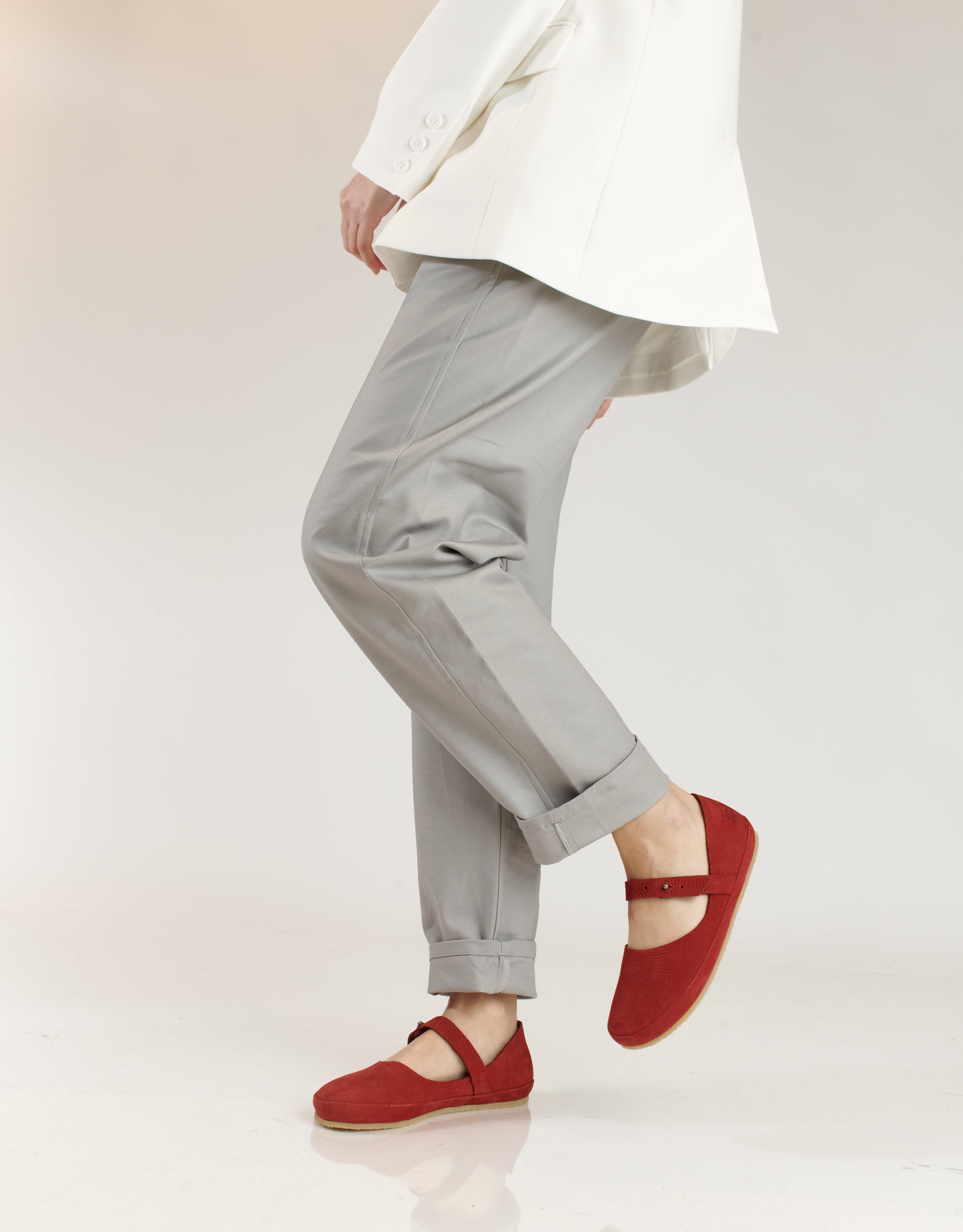 נעלי נשים - loints of Holland - נעלי בובה PUTTE - אדום3