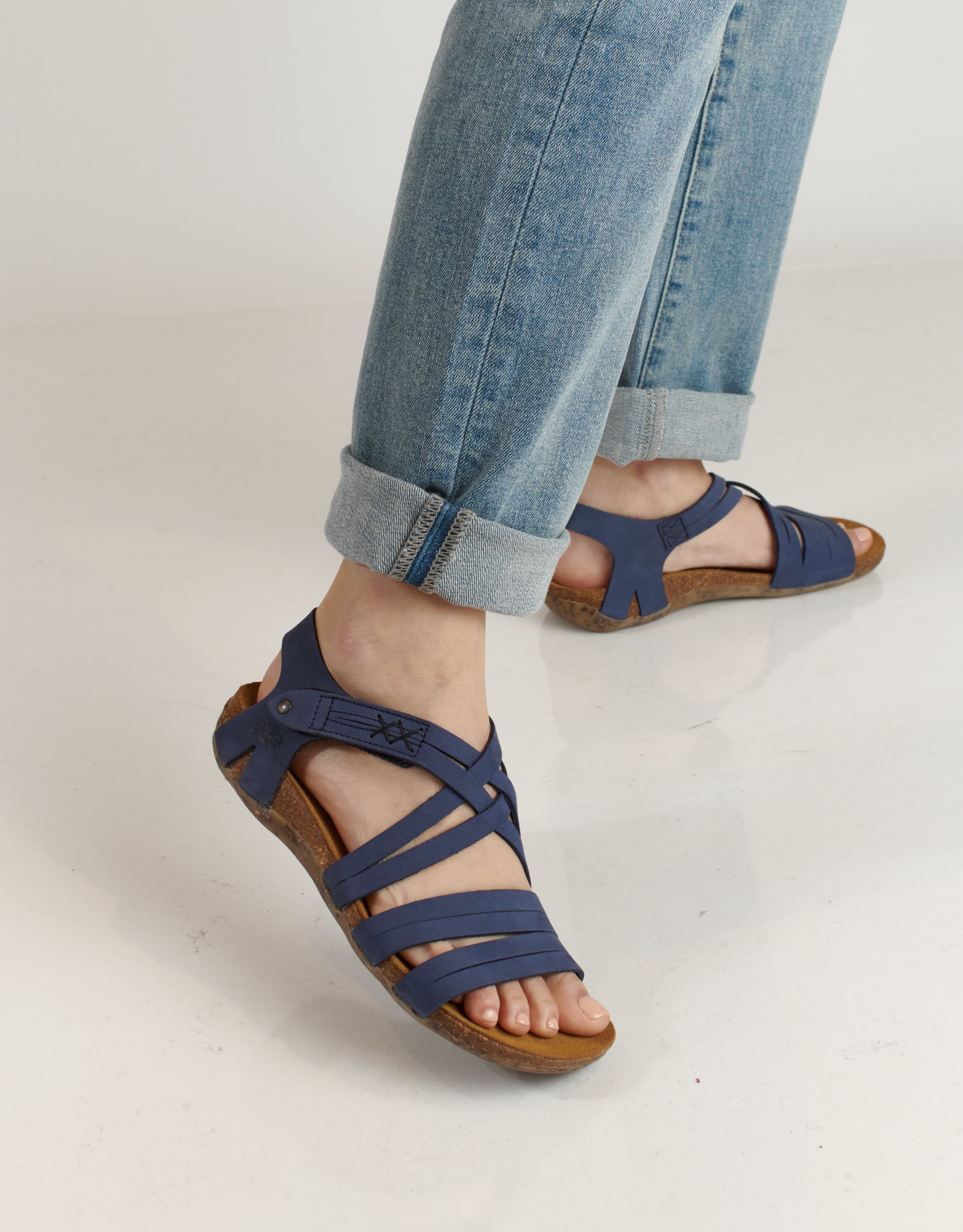 נעלי נשים - loints of Holland - סנדלים FLORIDA X רצועות - כחול4