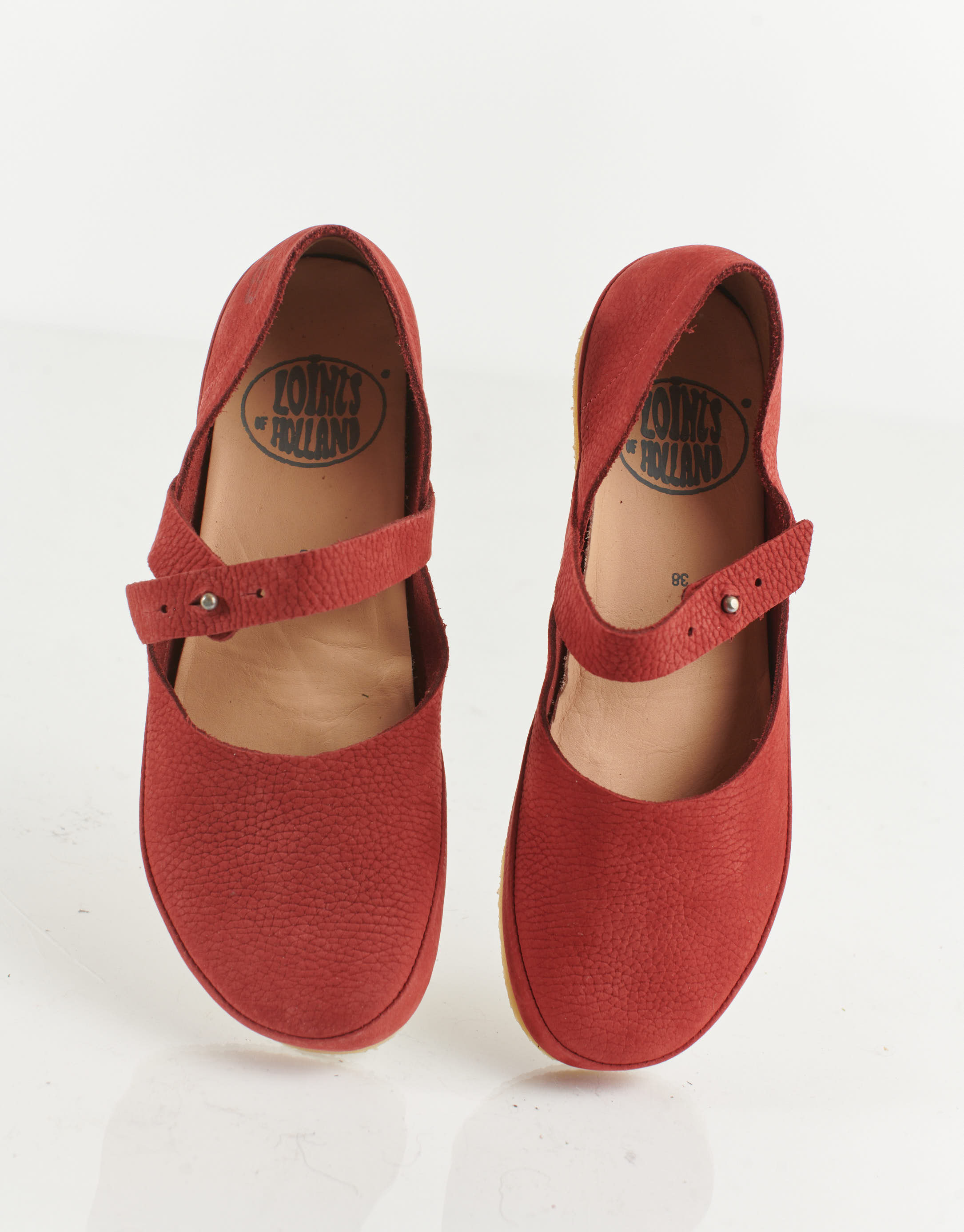 נעלי נשים - loints of Holland - נעלי בובה PUTTE - אדום4