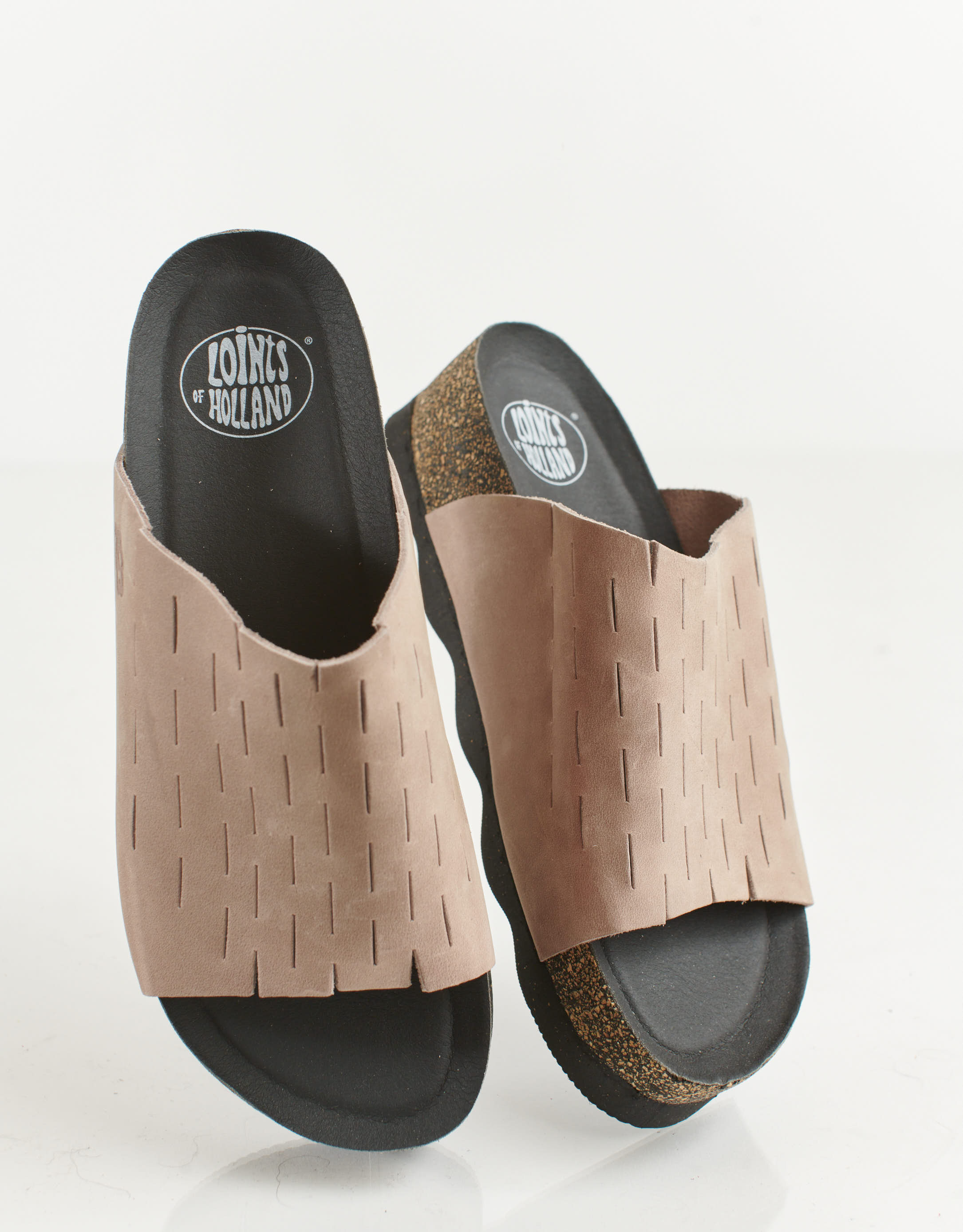 נעלי נשים - loints of Holland - כפכפים  DALEM - בז'2