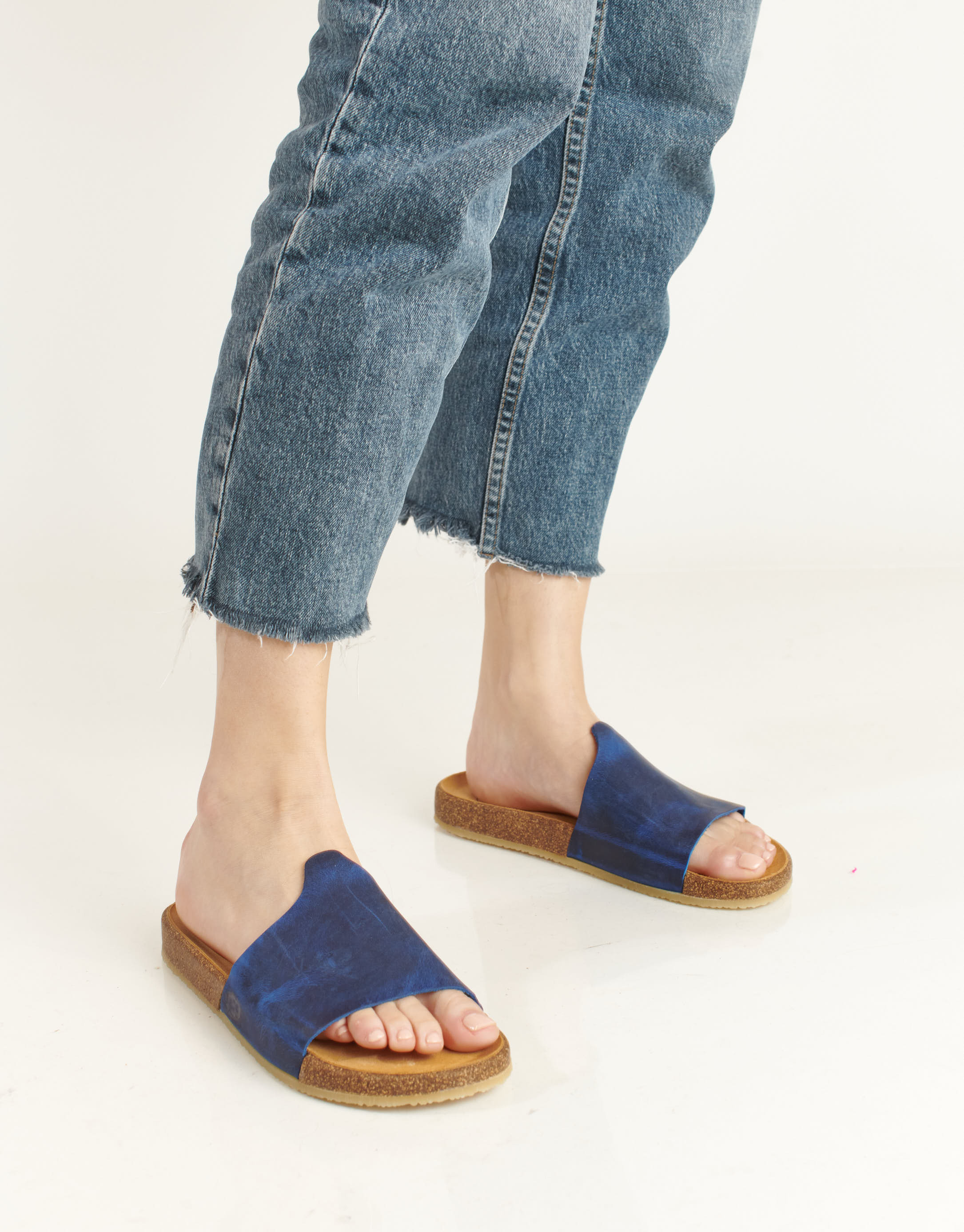 נעלי נשים - loints of Holland - כפכפים RIFF - כחול2