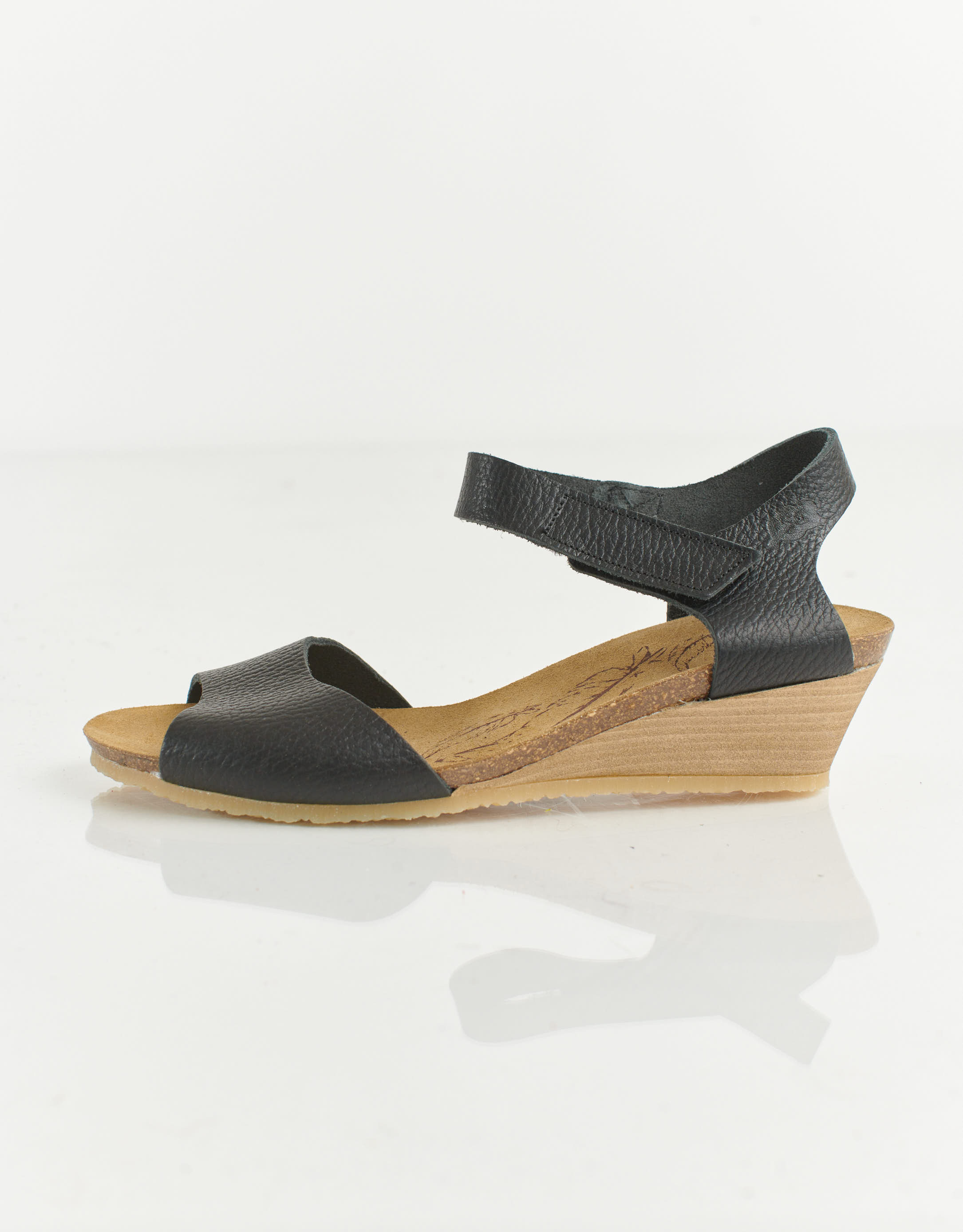 נעלי נשים - loints of Holland - סנדלי עור ENGLEEN - שחור3