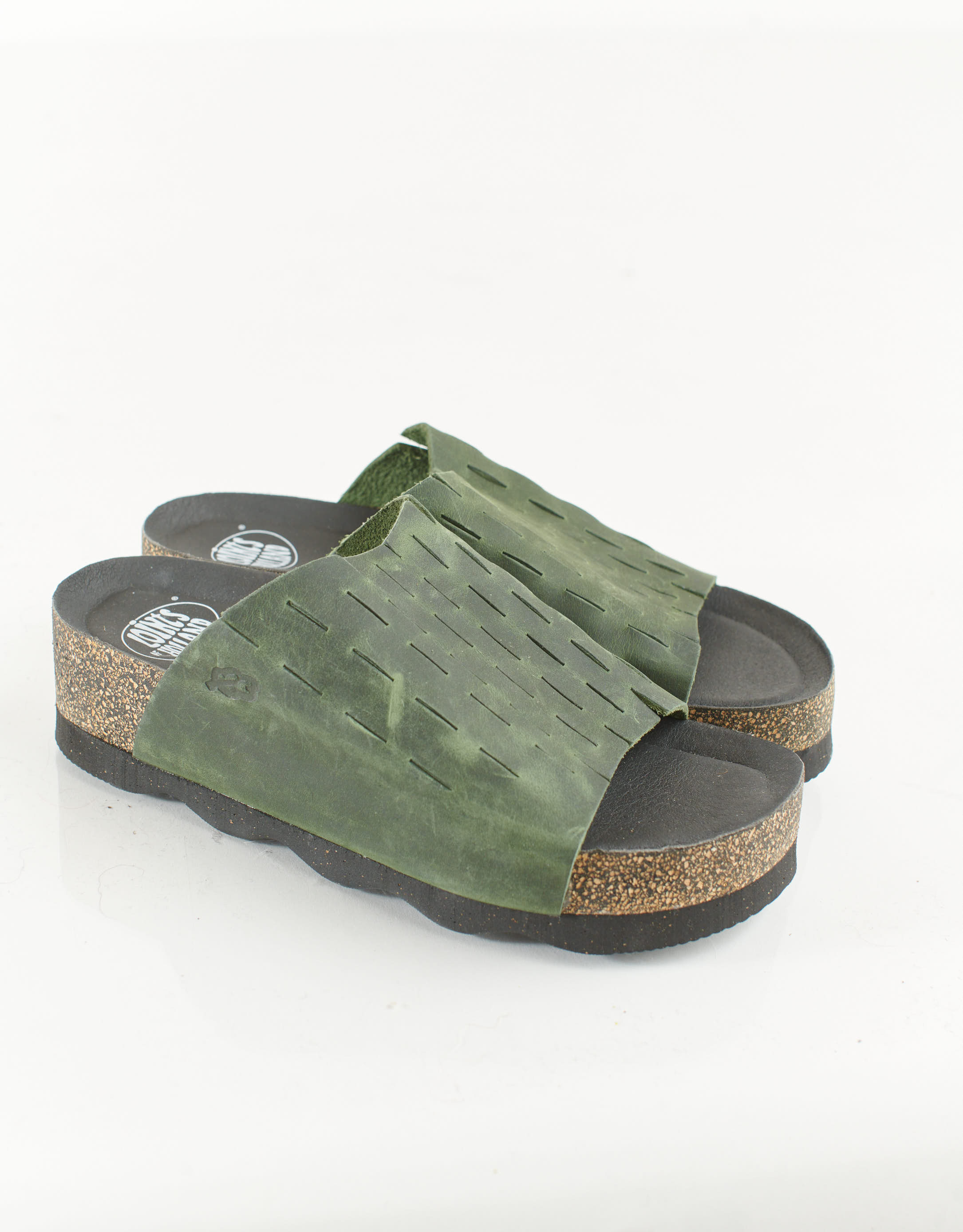 נעלי נשים - loints of Holland - כפכפים  DALEM - ירוק4