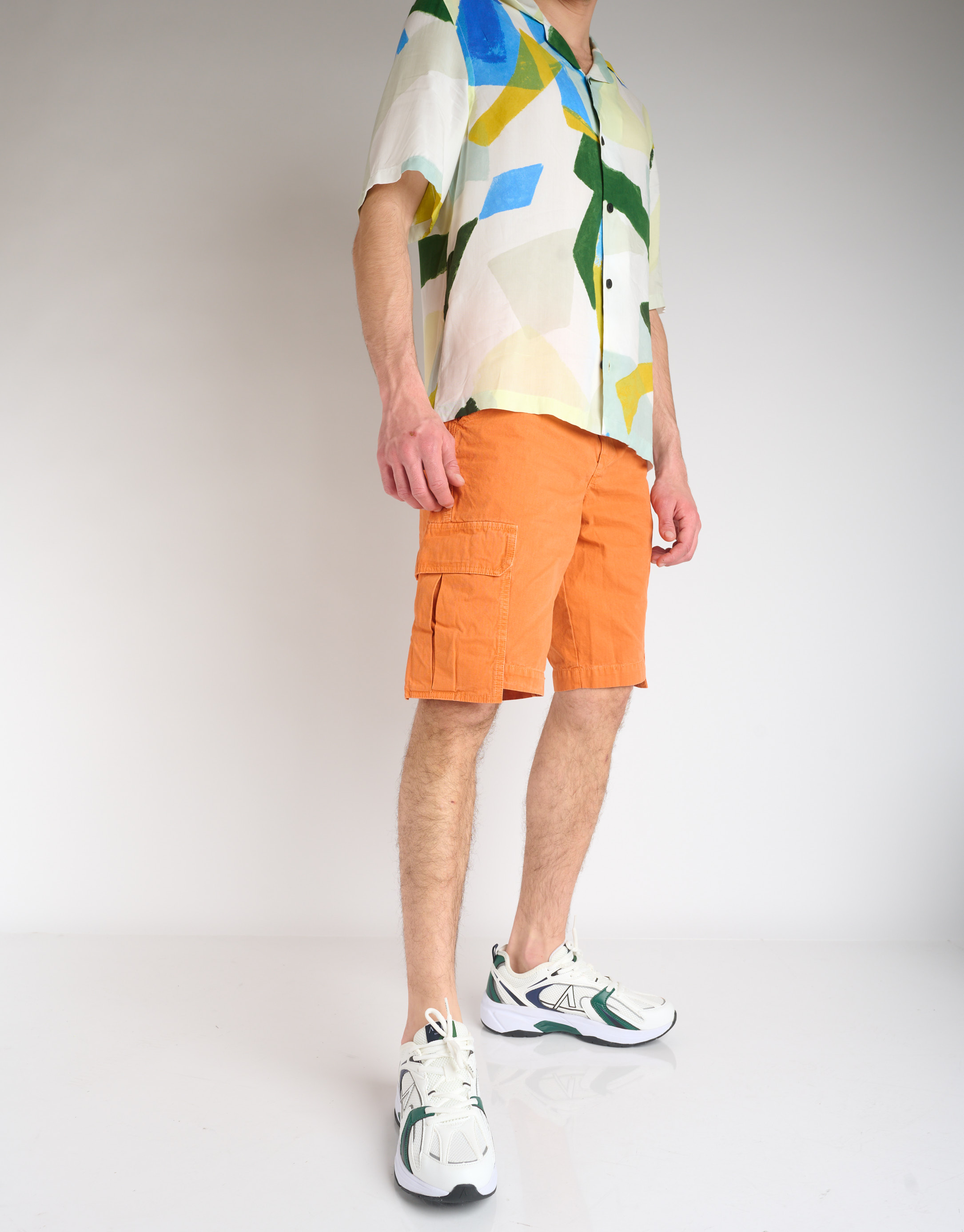 נעלי גברים - Arkk - סניקרס OSERRA MESH - לבן   ירוק3