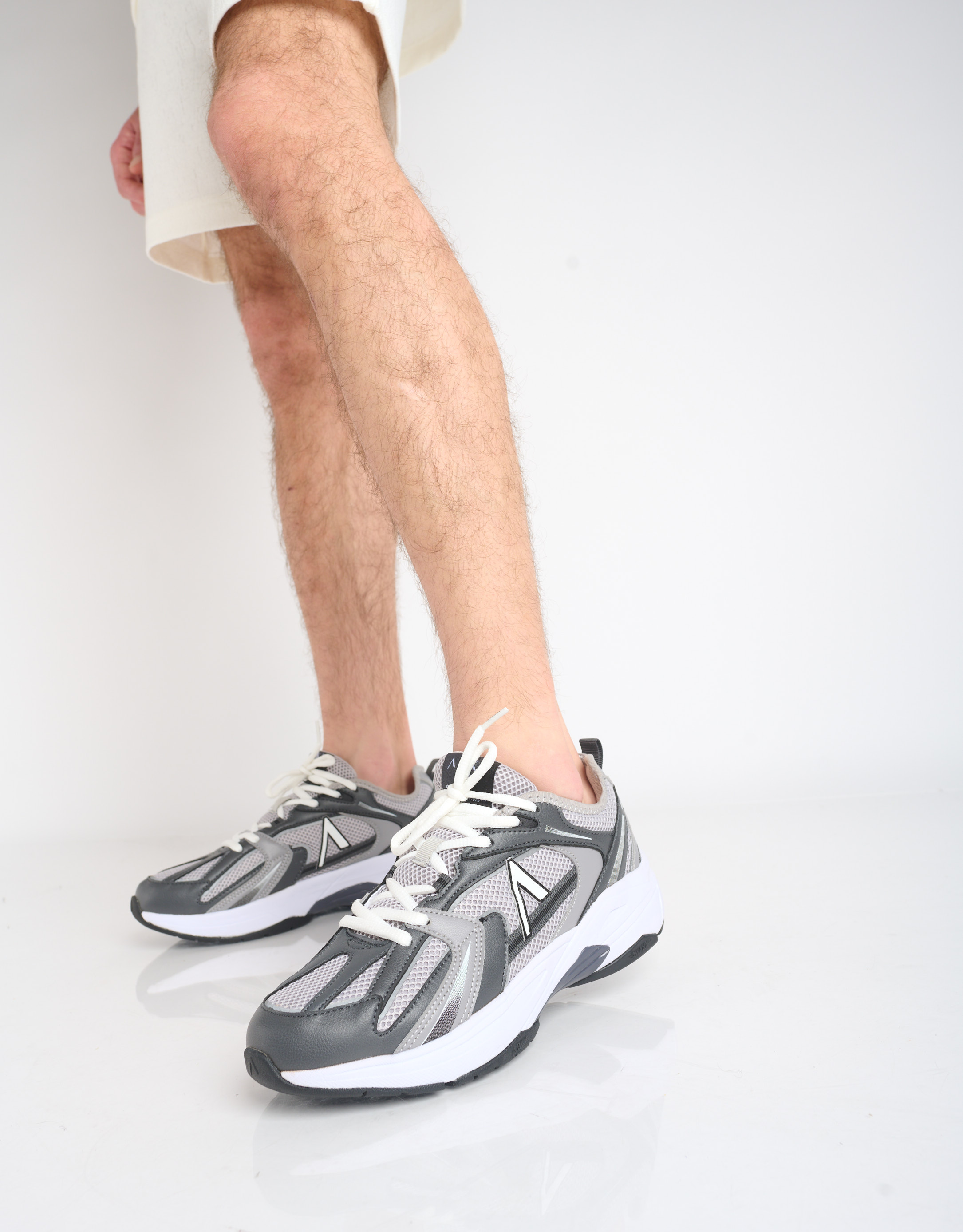 נעלי גברים - Arkk - סניקרס OSERRA MESH - אפור4