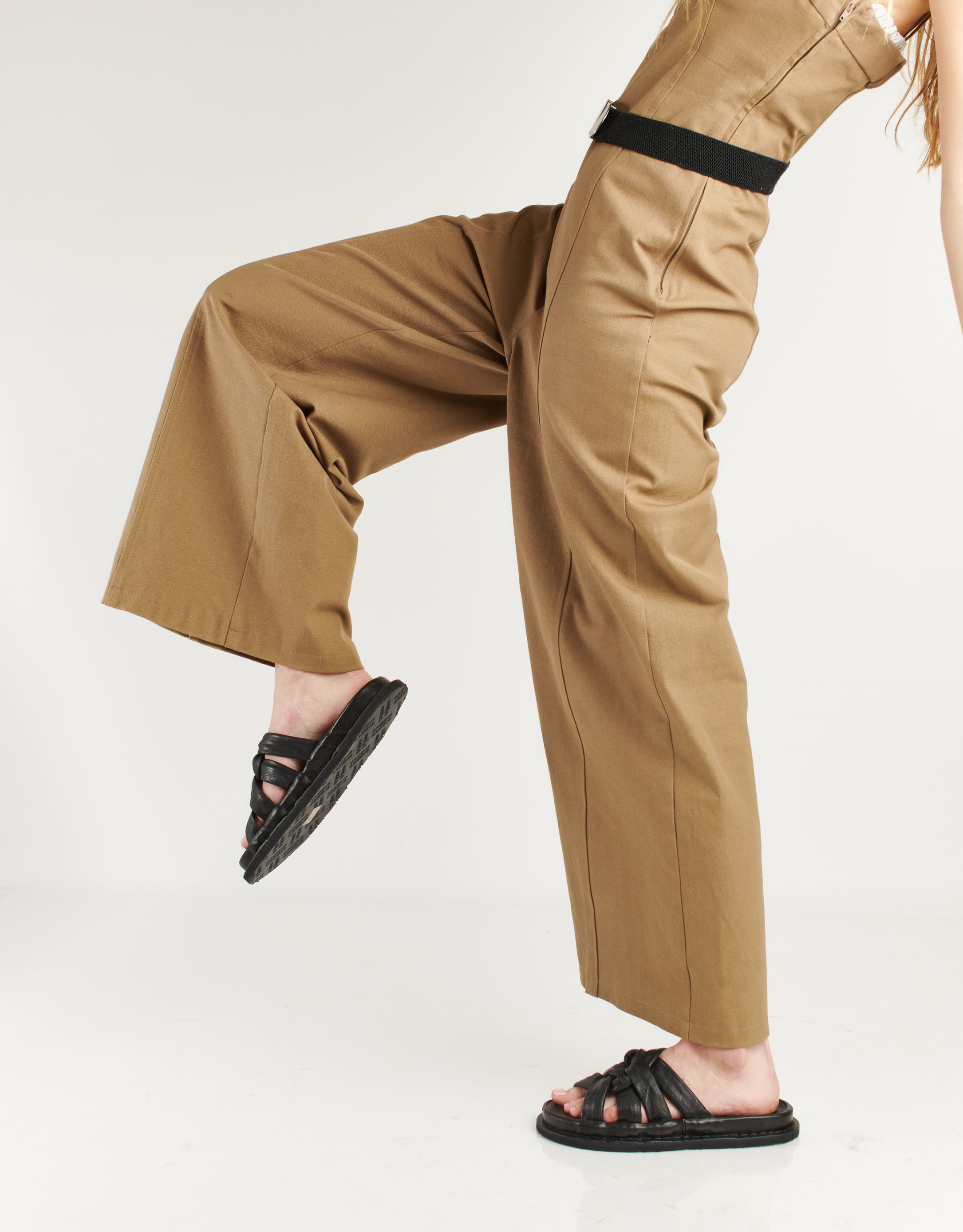 נעלי נשים - Trippen - כפכפי עור KNOTTY - שחור2