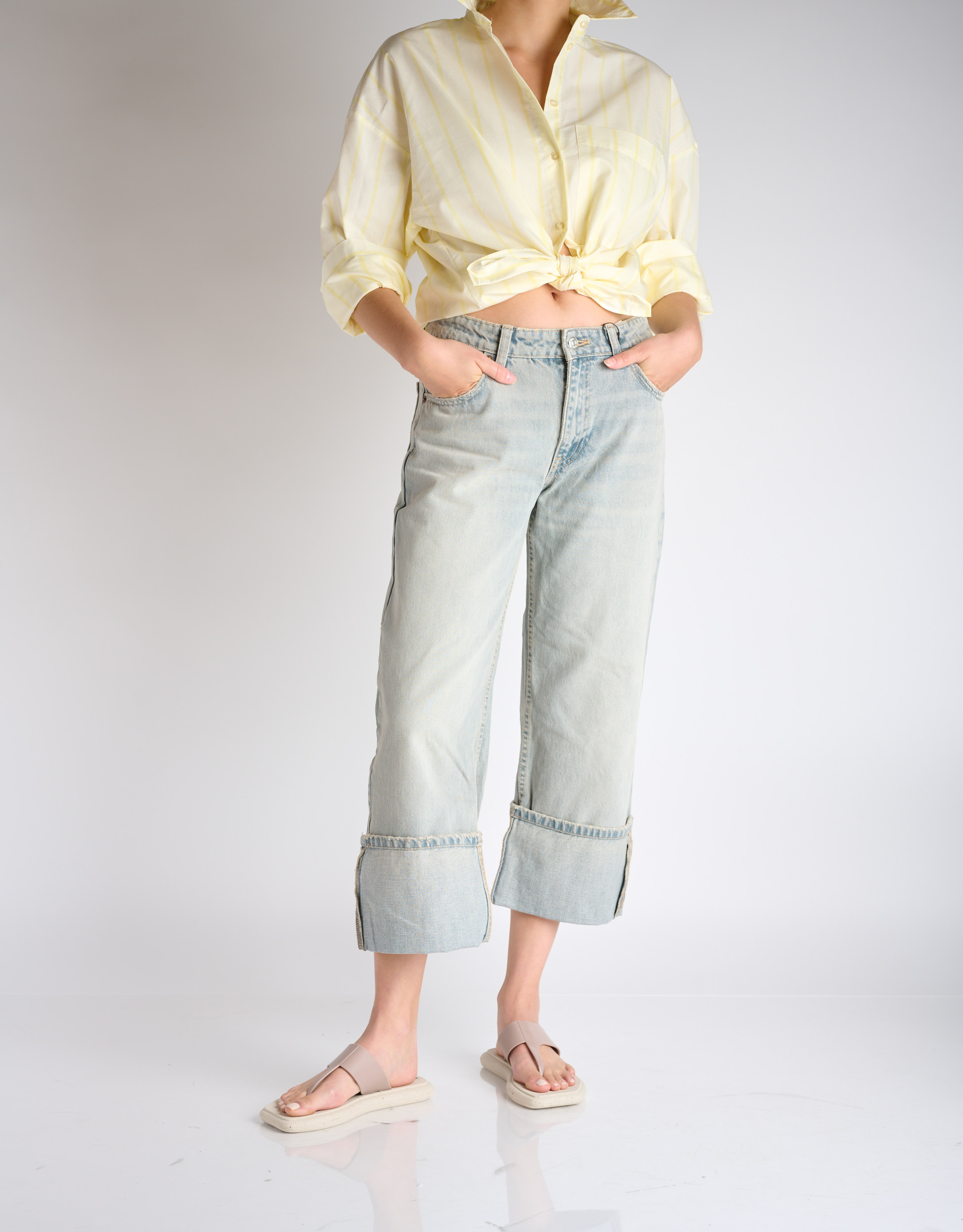 נעלי נשים - voices - כפכפי אצבע FLOW 1 - בז'2