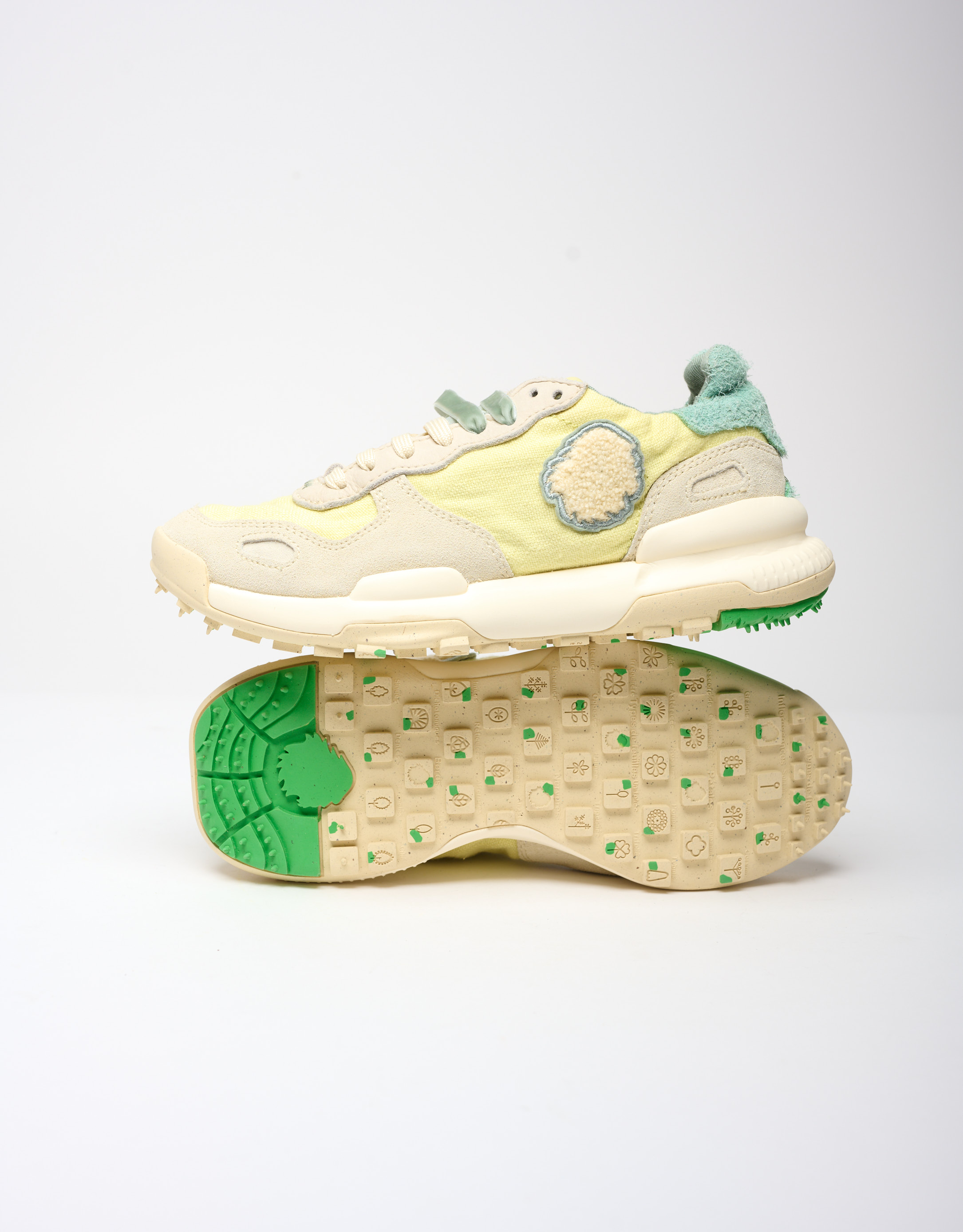 נעלי נשים - Satorisan - סניקרס בד CHACRONA - ירוק בהיר2