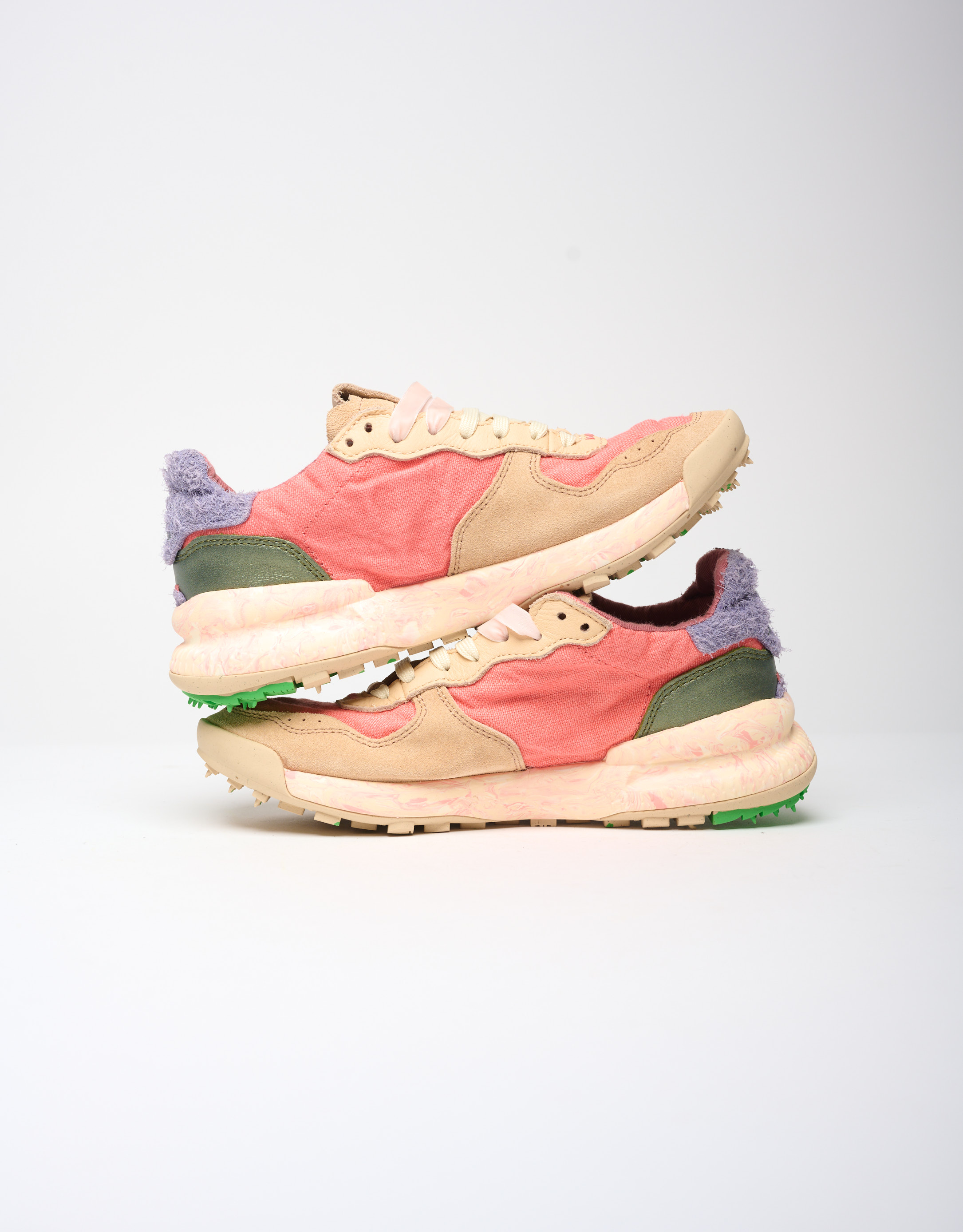 נעלי נשים - Satorisan - סניקרס בד CHACRONA - קורל3