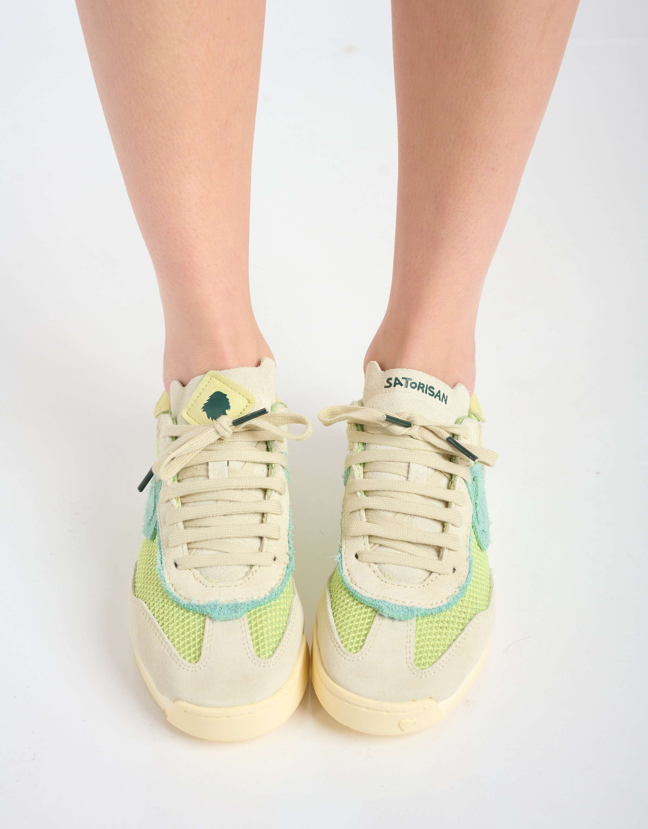 נעלי נשים - Satorisan - סניקרס ENSO ECOMESH - ירוק בהיר2