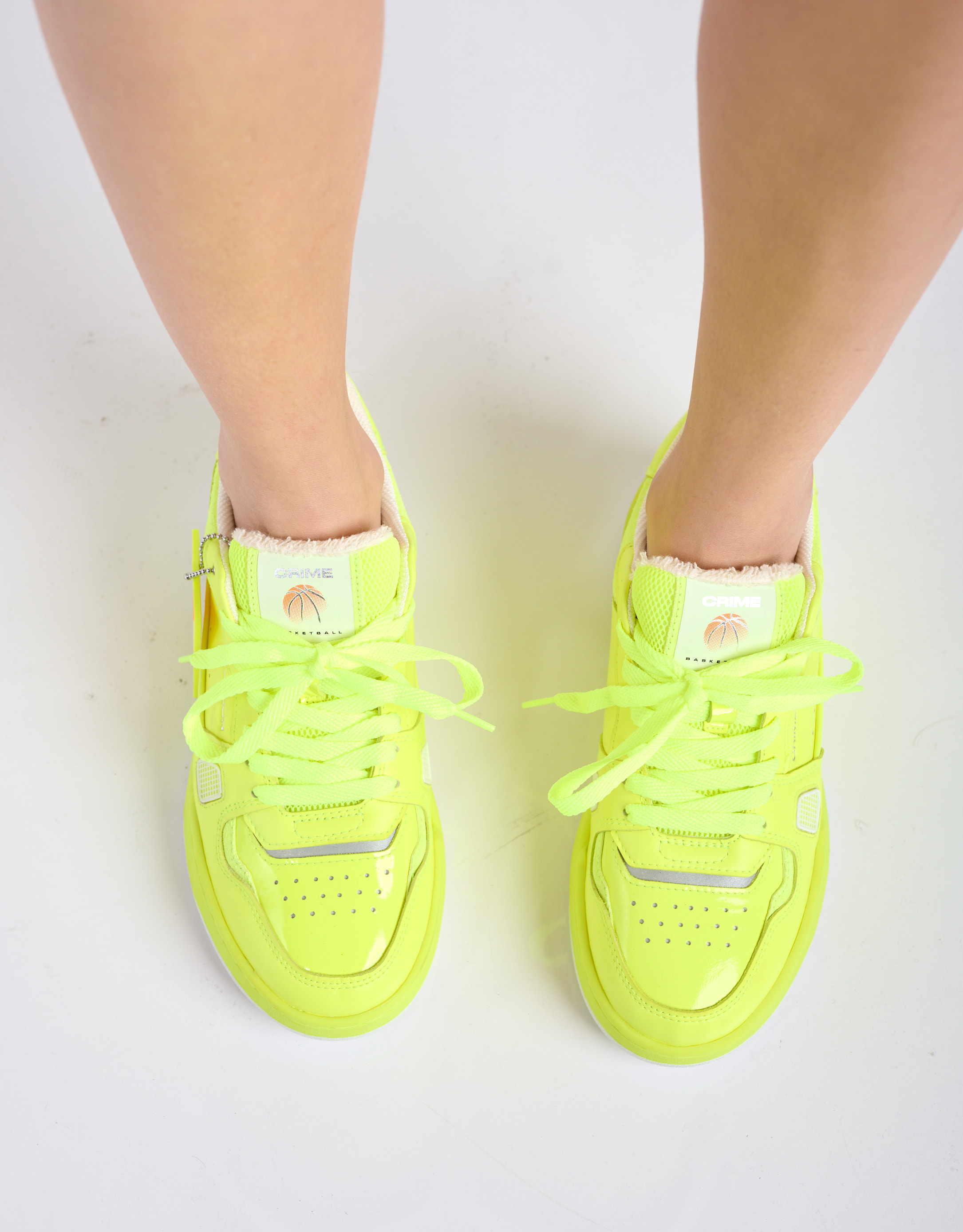 נעלי נשים - Crime London - סניקרס SUSIE - צהוב4