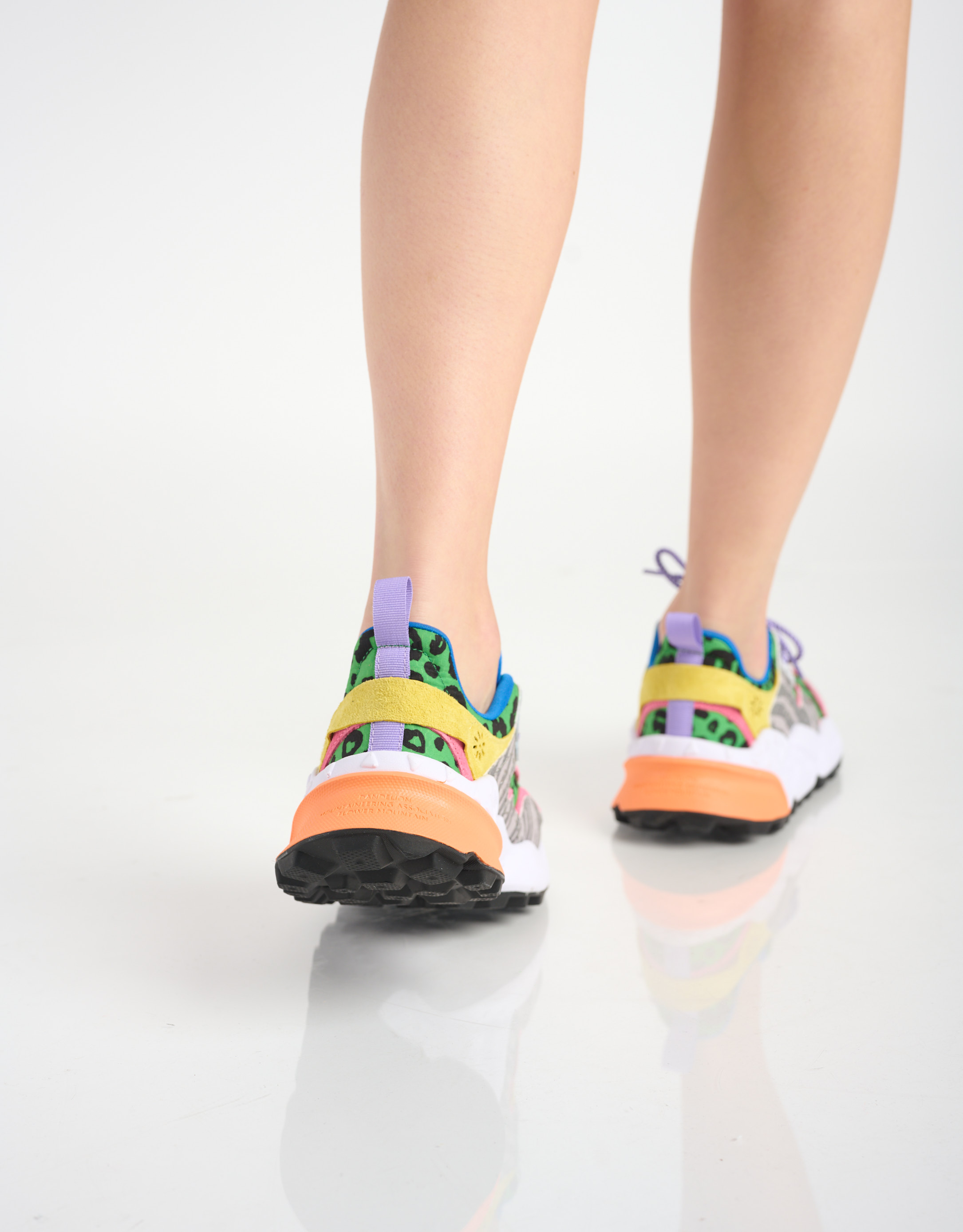 נעלי נשים - Flower Mountain - סניקרס עם הדפס KOTETSU - ירוק   צהוב4