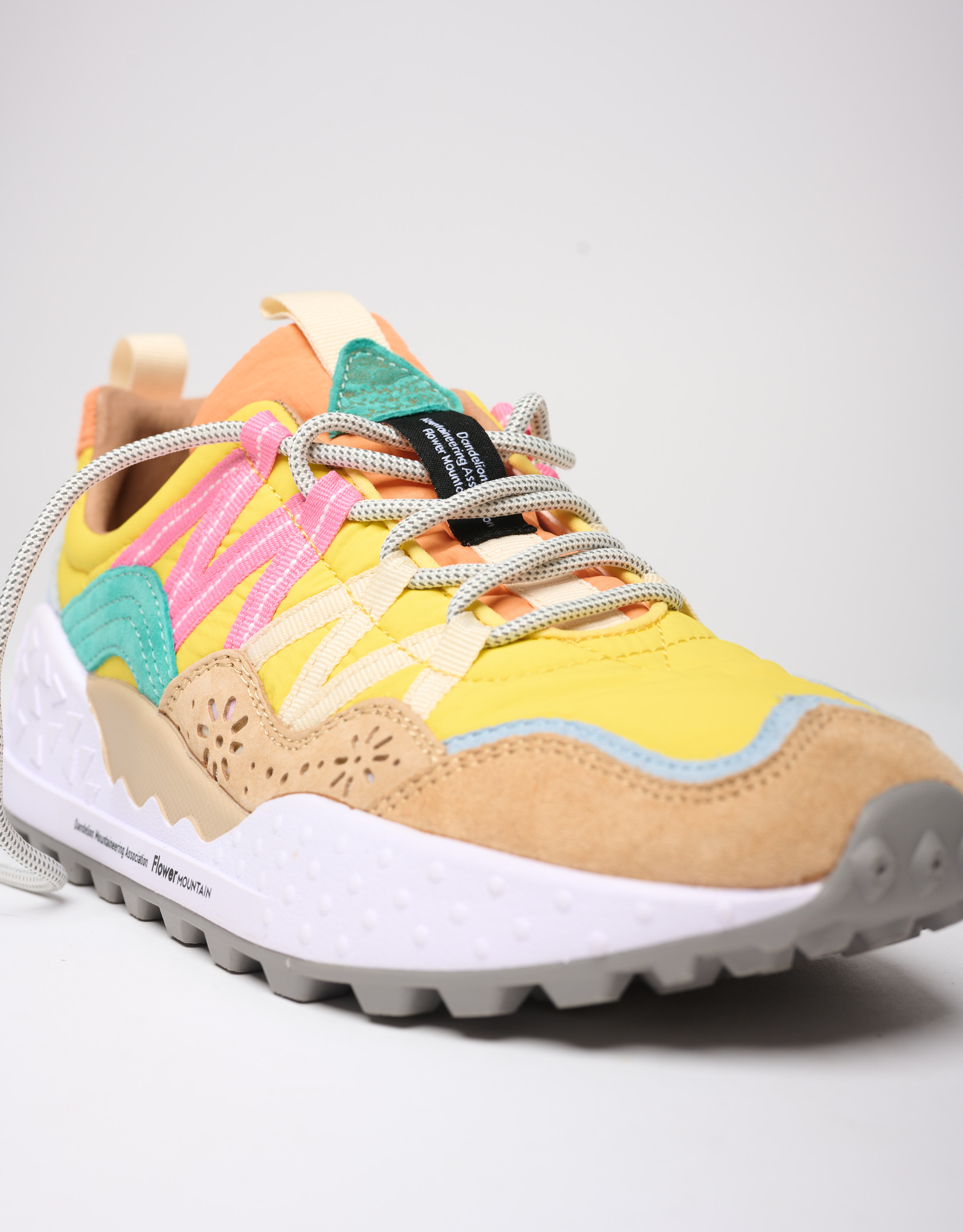 נעלי נשים - Flower Mountain - סניקרס צבעוניות WASHI - צהוב3