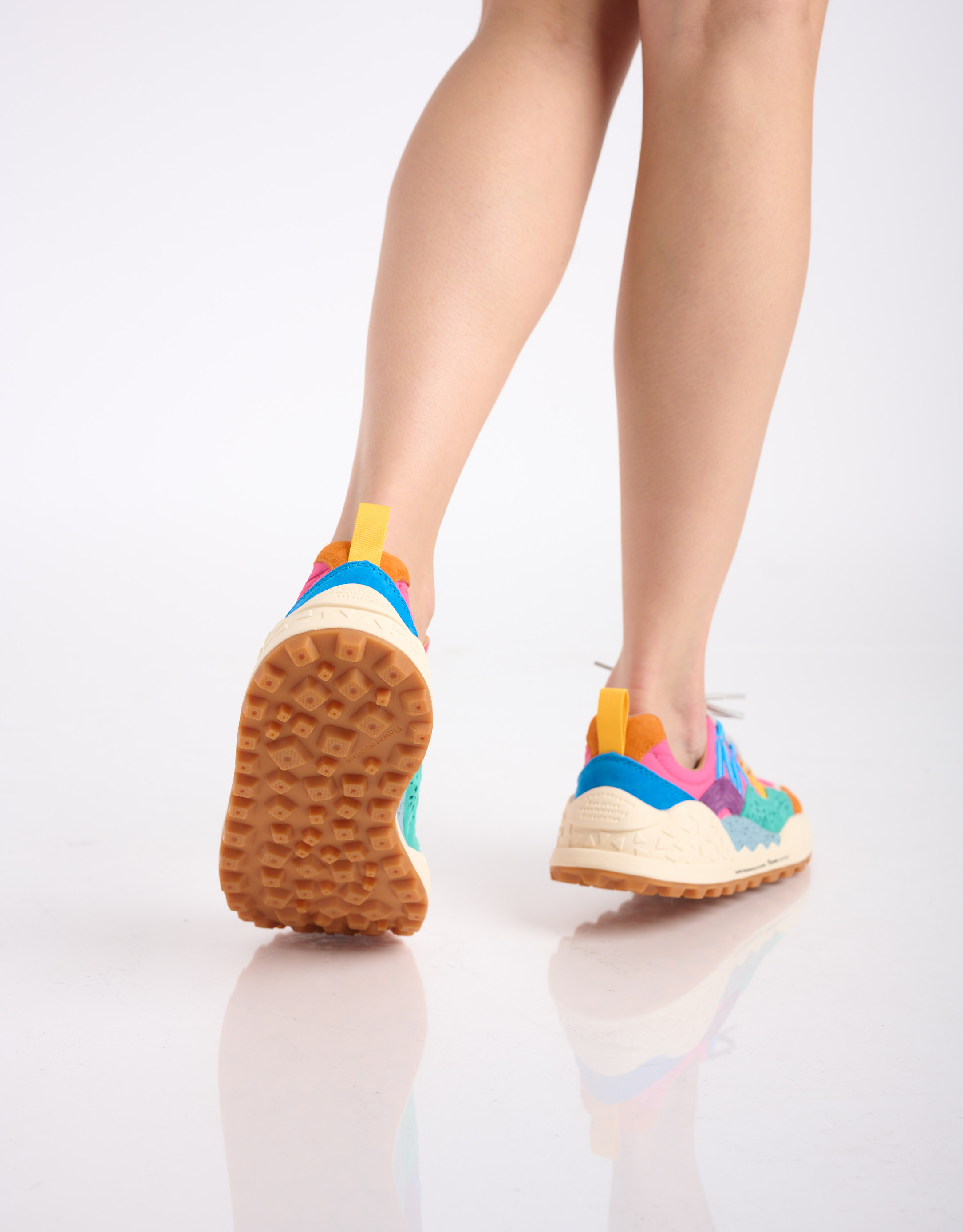 נעלי נשים - Flower Mountain - סניקרס צבעוניות WASHI - ורוד4