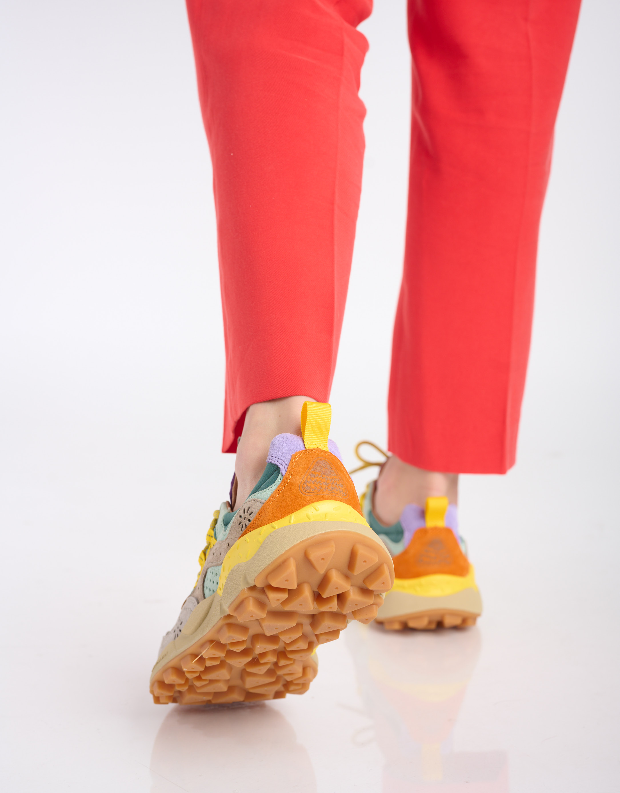 נעלי נשים - Flower Mountain - סניקרס YAMANO צבעוניות - ירוק   אפור4