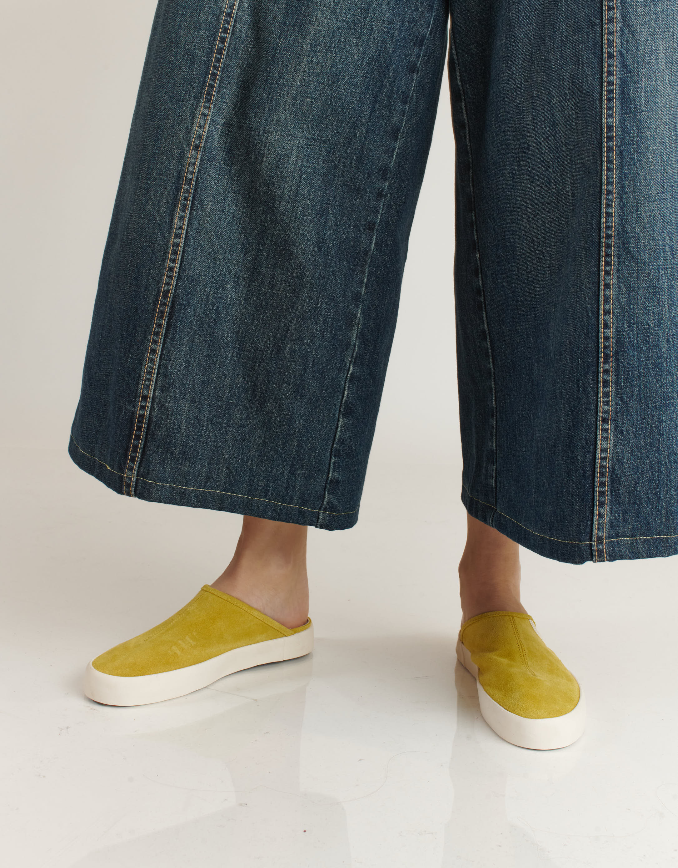 נעלי נשים - Aro - כפכפי זמש UMA - צהוב4