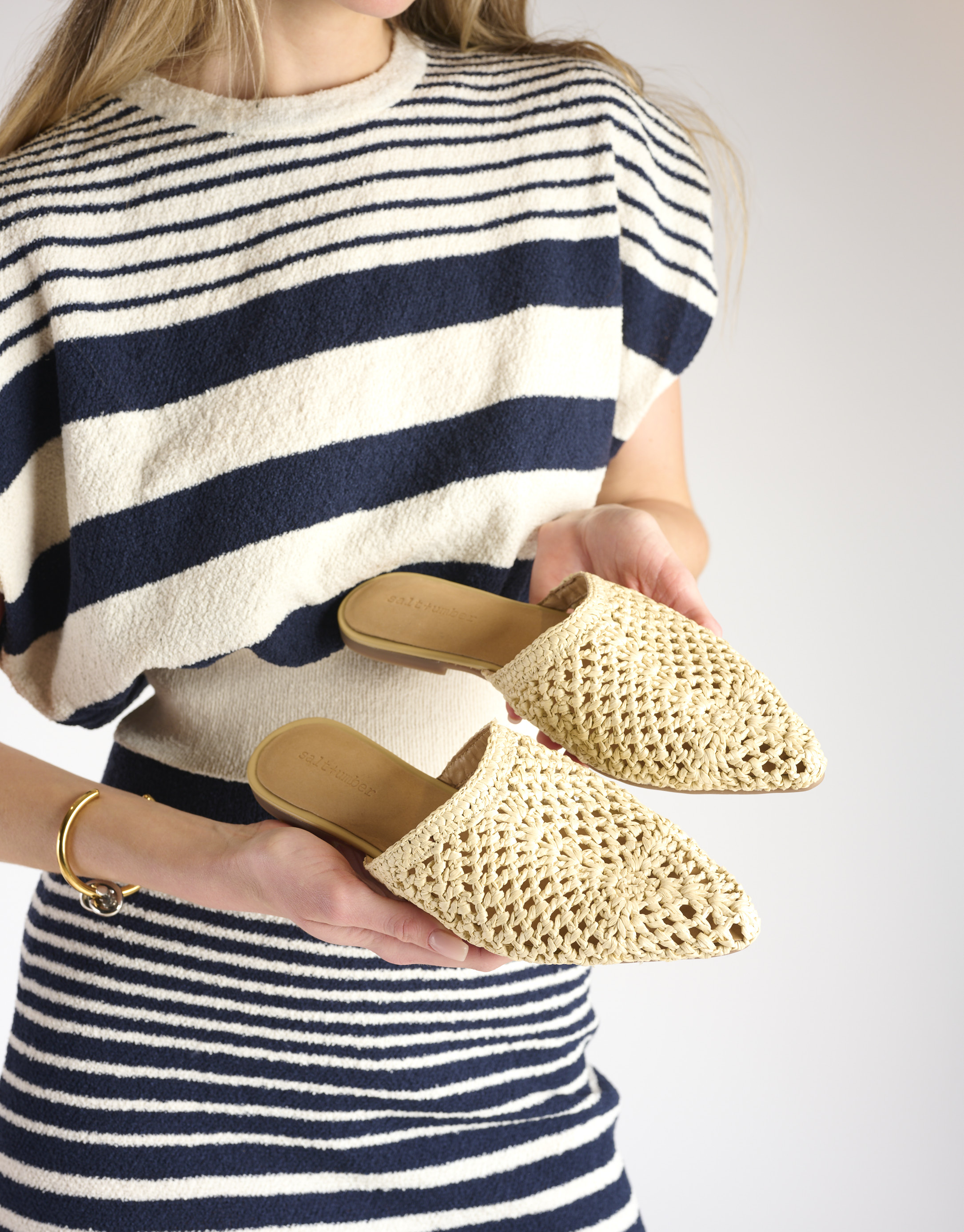 נעלי נשים - Salt+Umber - כפכפים DUNE - בז'