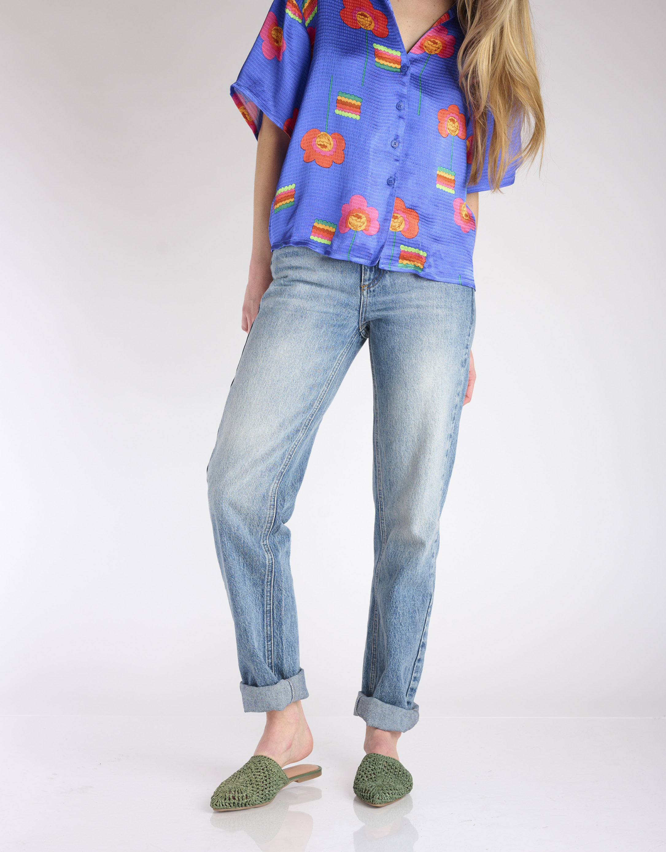 נעלי נשים - Salt+Umber - כפכפים DUNE - ירוק3