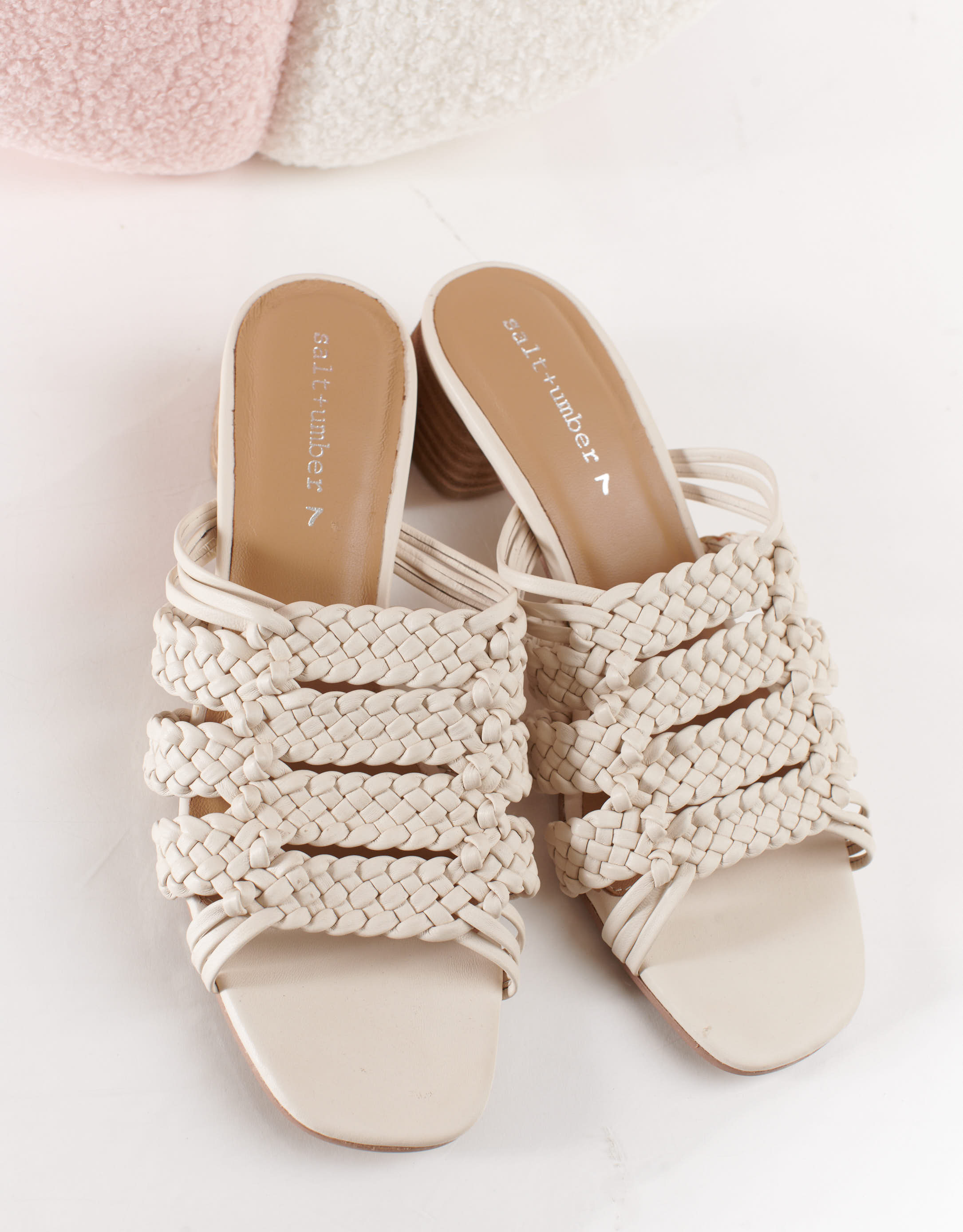 נעלי נשים - Salt+Umber - כפכפי עור RIVIERA - אופוויט2