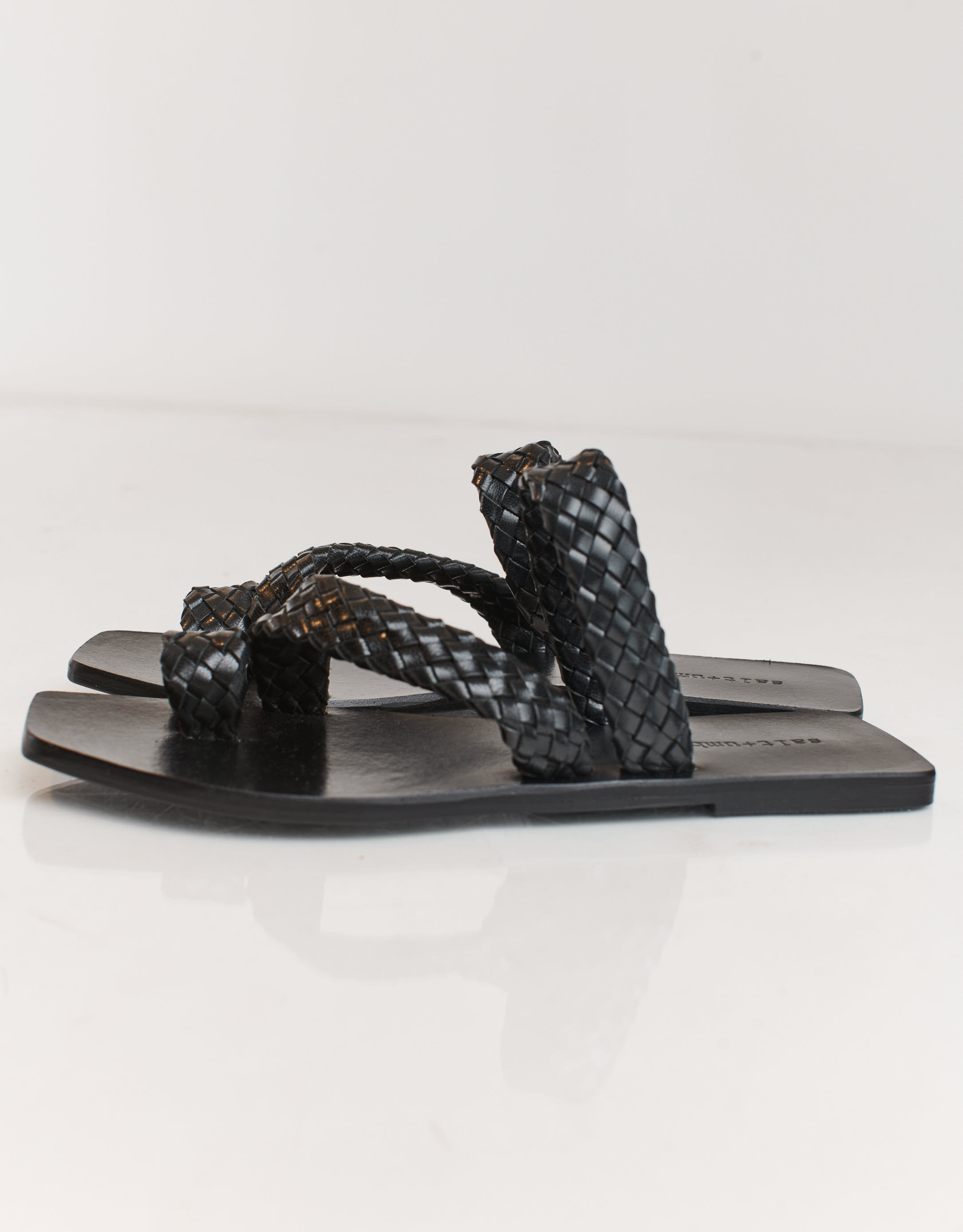 נעלי נשים - Salt+Umber - כפכפי עור TIERRA - שחור3