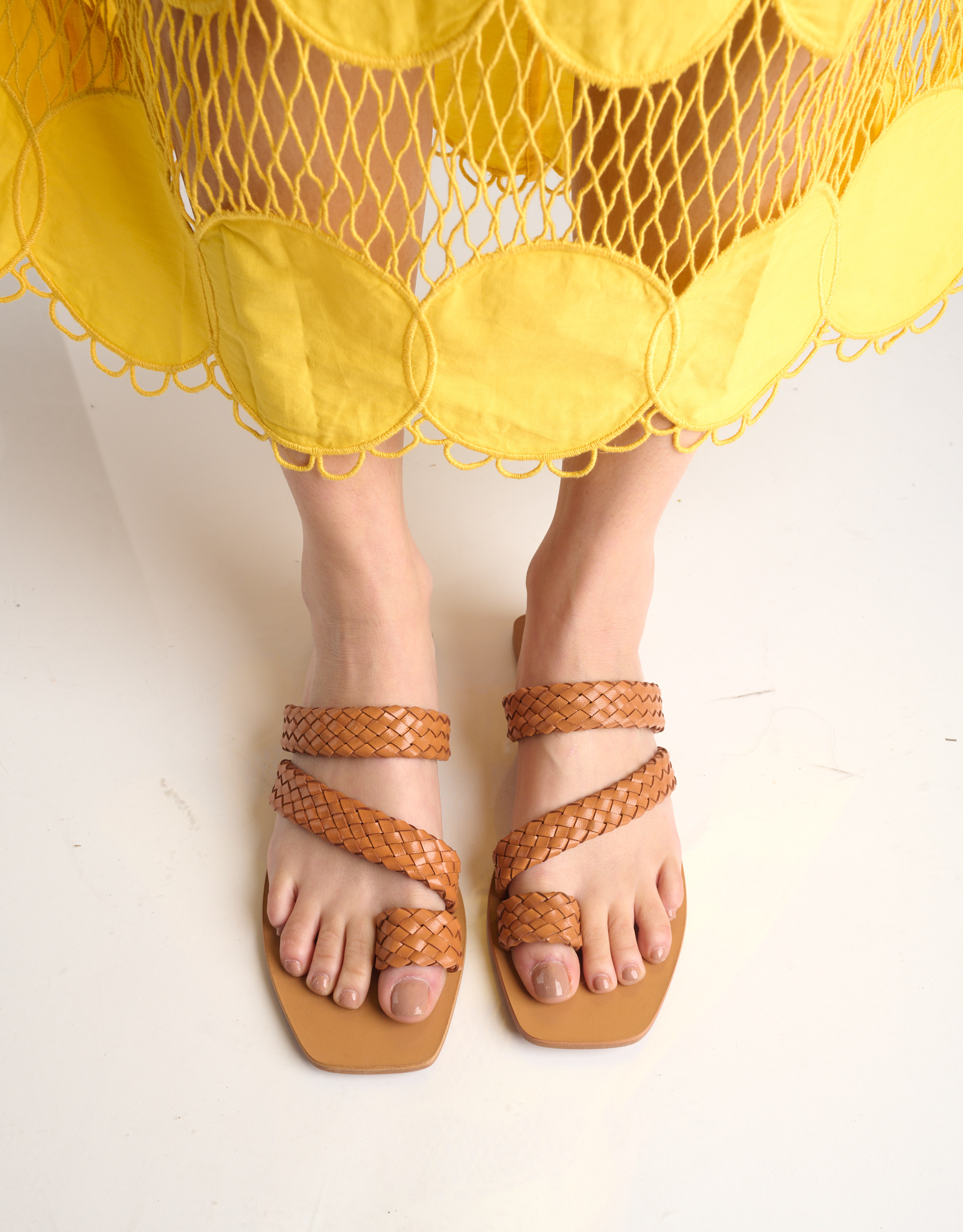 נעלי נשים - Salt+Umber - כפכפי עור TIERRA - ורוד עתיק4