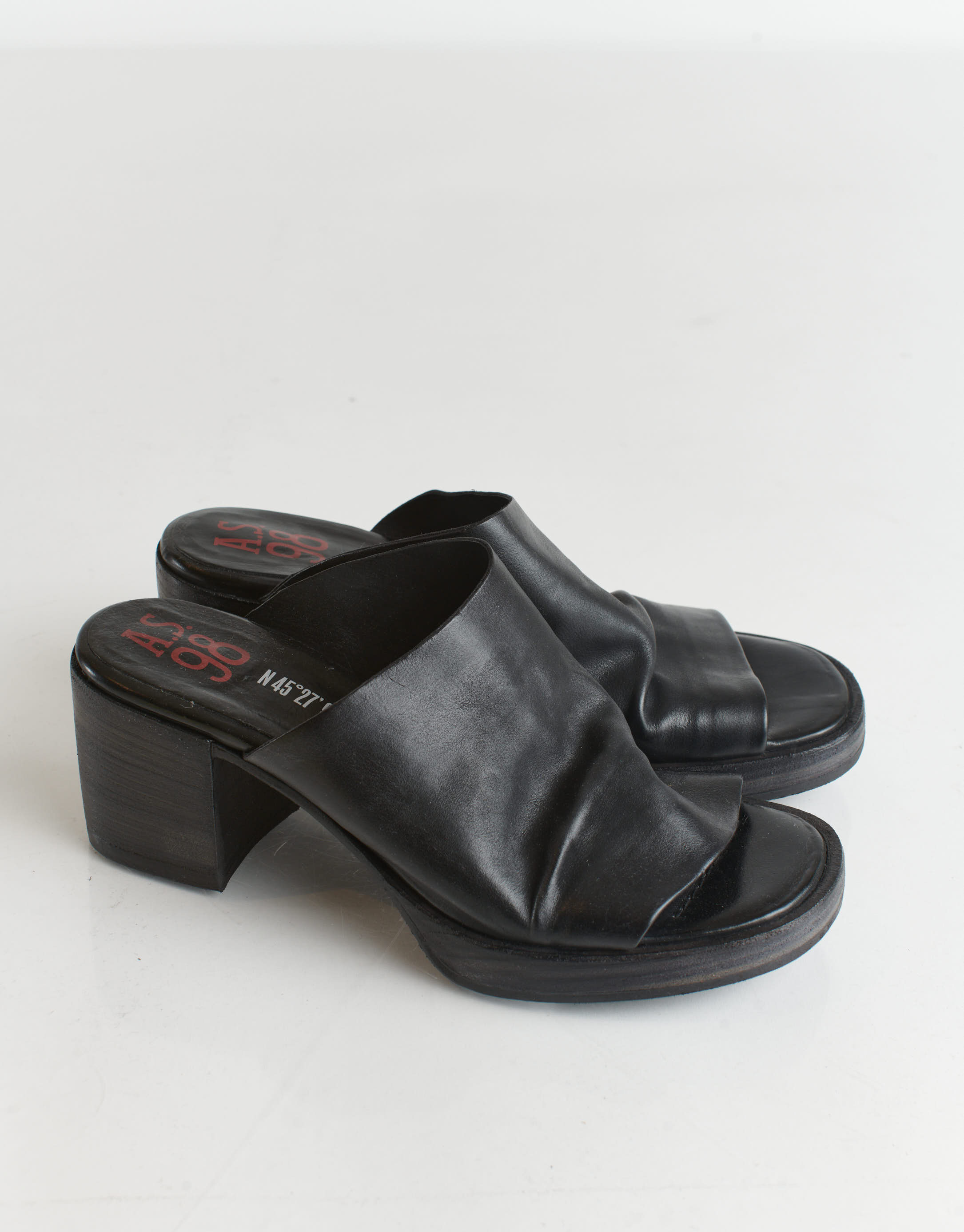 נעלי נשים - A.S. 98 - כפכפי עקב ALSHA - שחור