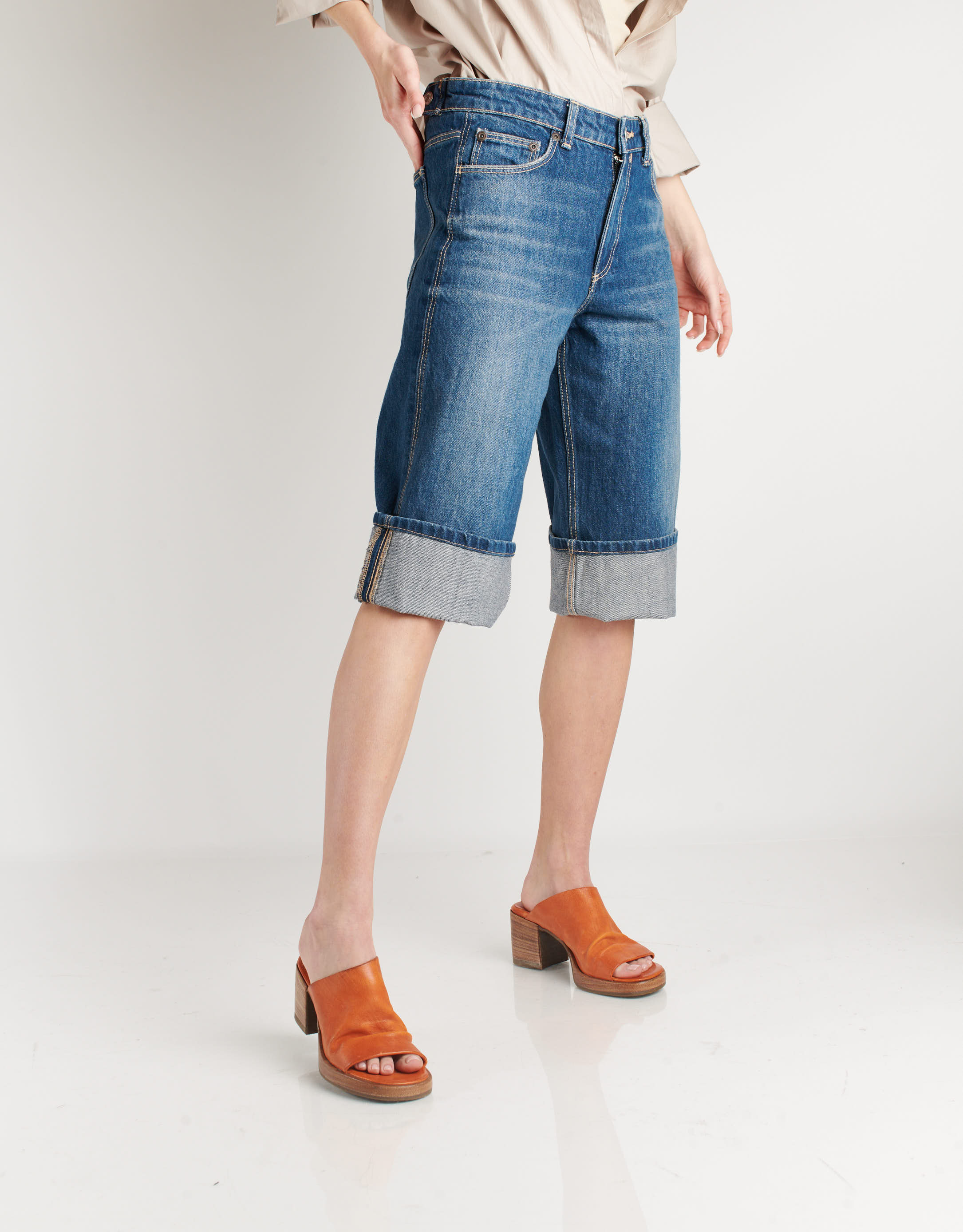 נעלי נשים - A.S. 98 - כפכפי עקב ALSHA - כתום4