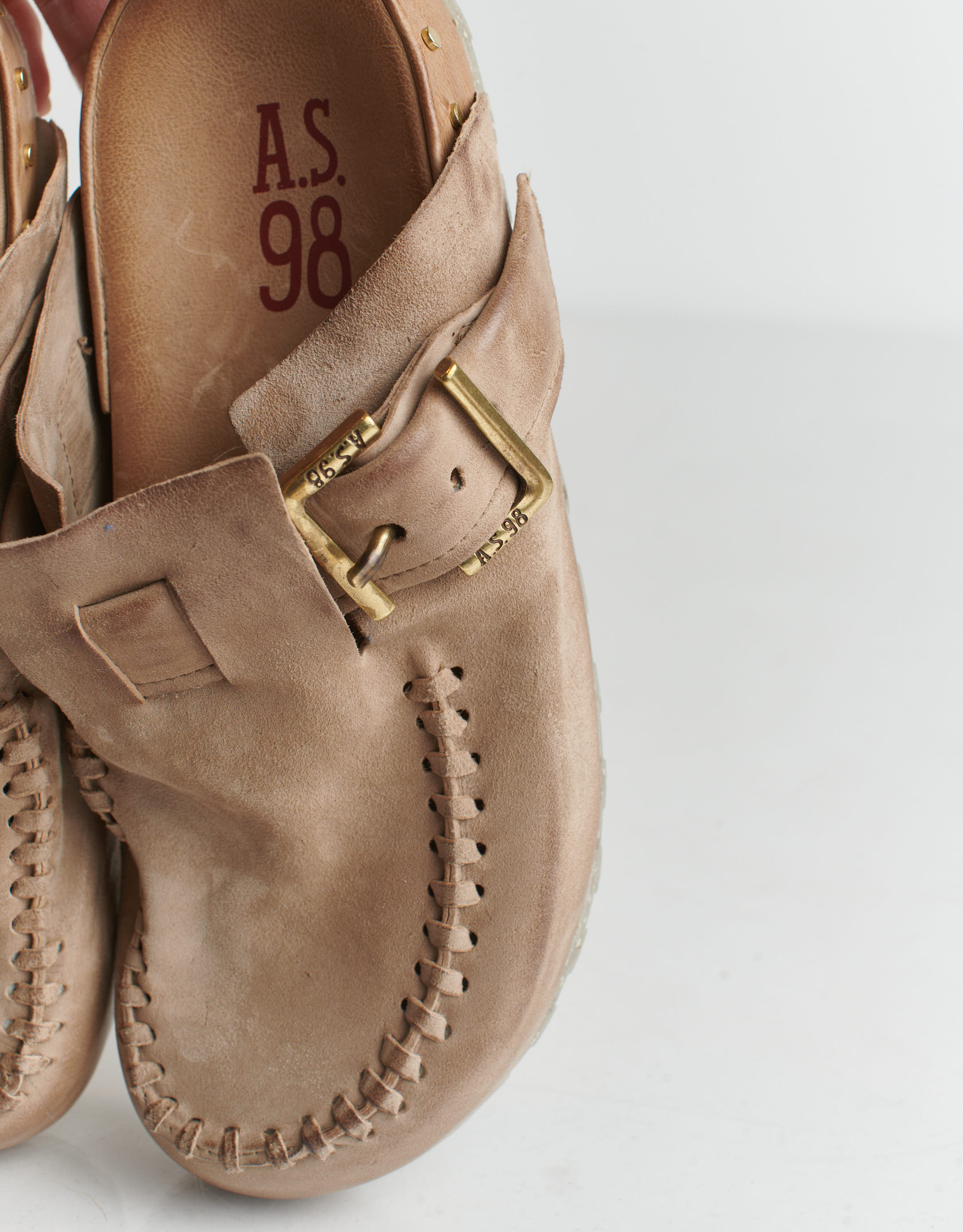 נעלי נשים - A.S. 98 - כפכפים סגורים ELISIR - בז'3