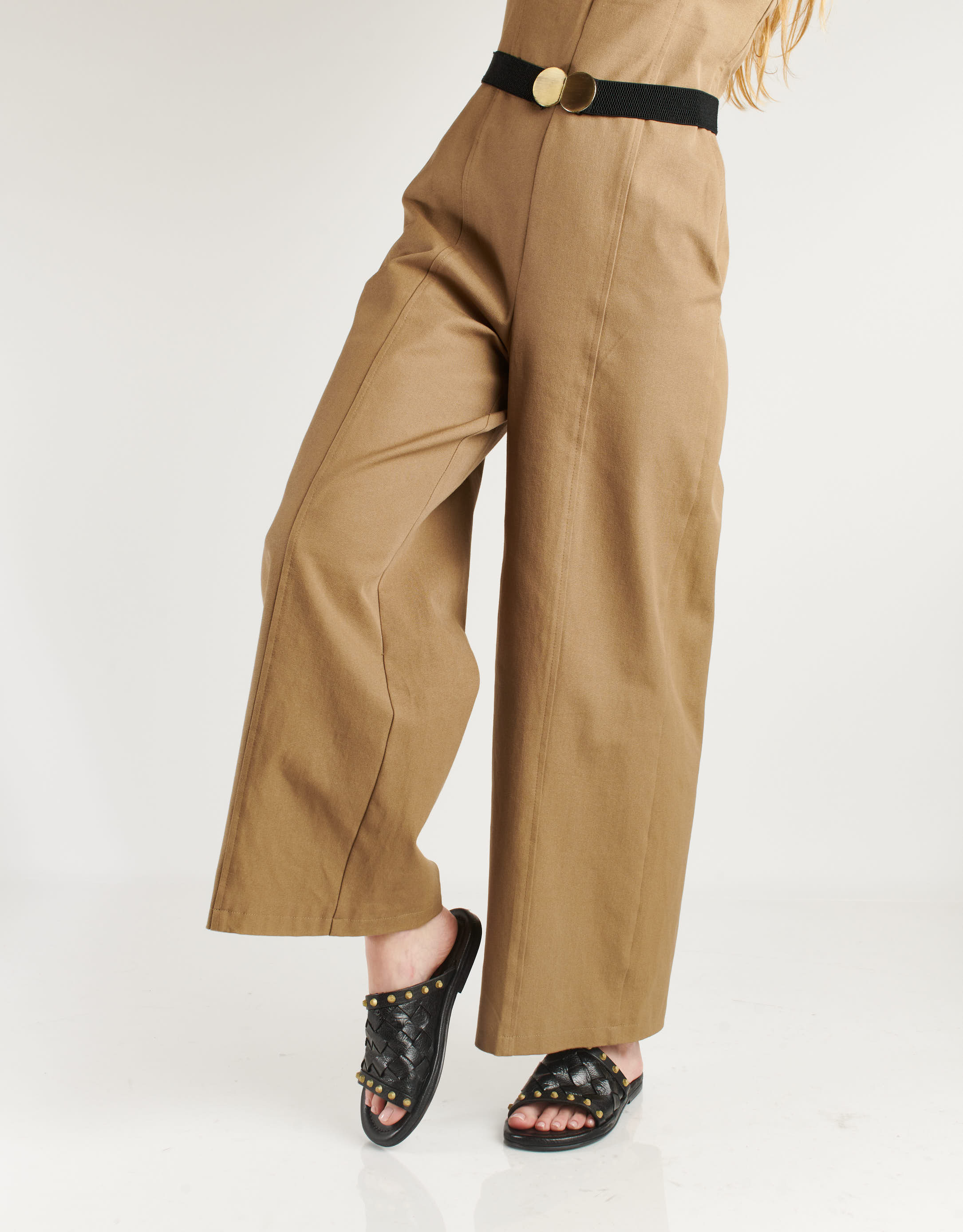 נעלי נשים - A.S. 98 - כפכפי עור קלועים YOU - שחור2