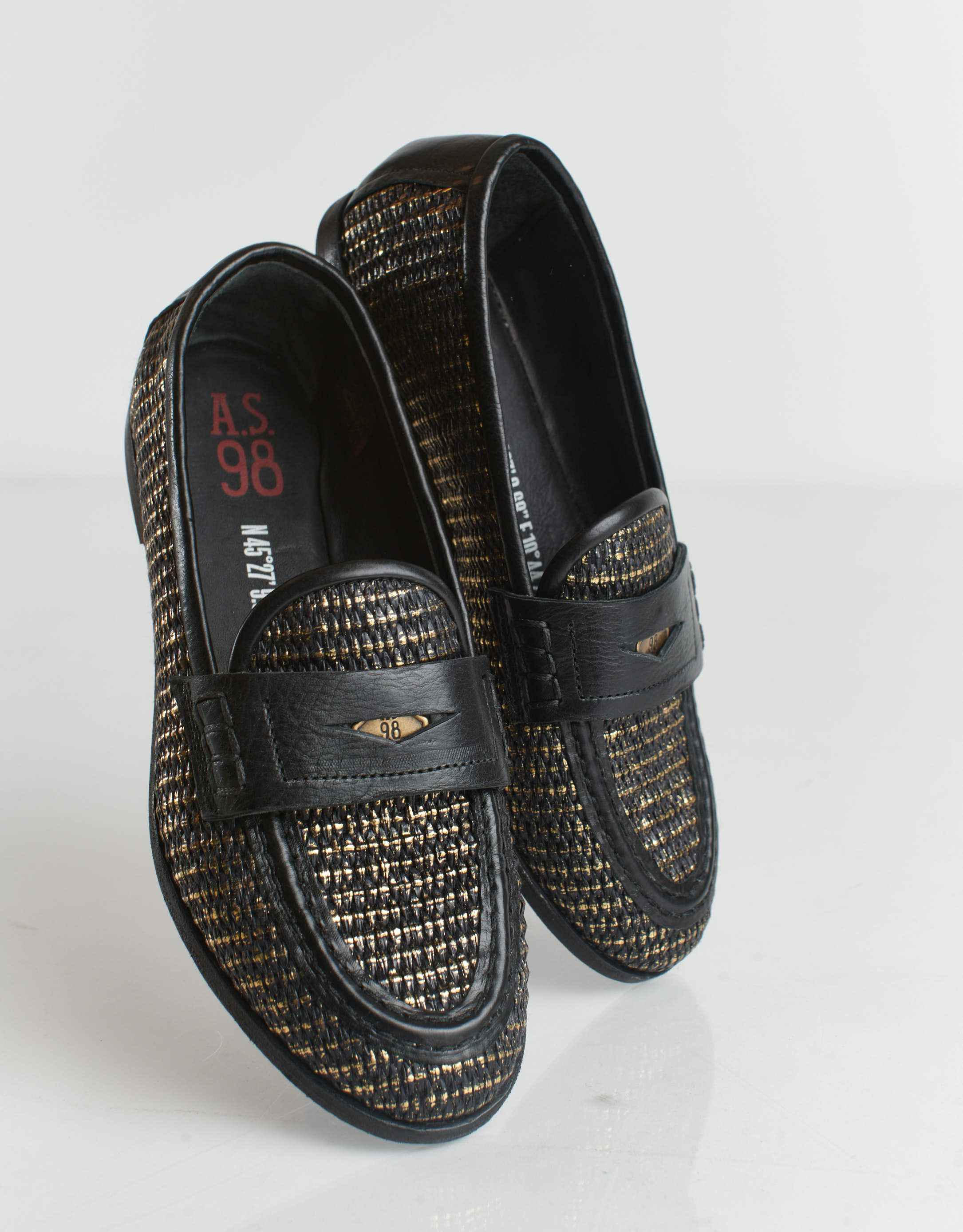 נעלי נשים - A.S. 98 - מוקסינים JAZZINA - שחור2
