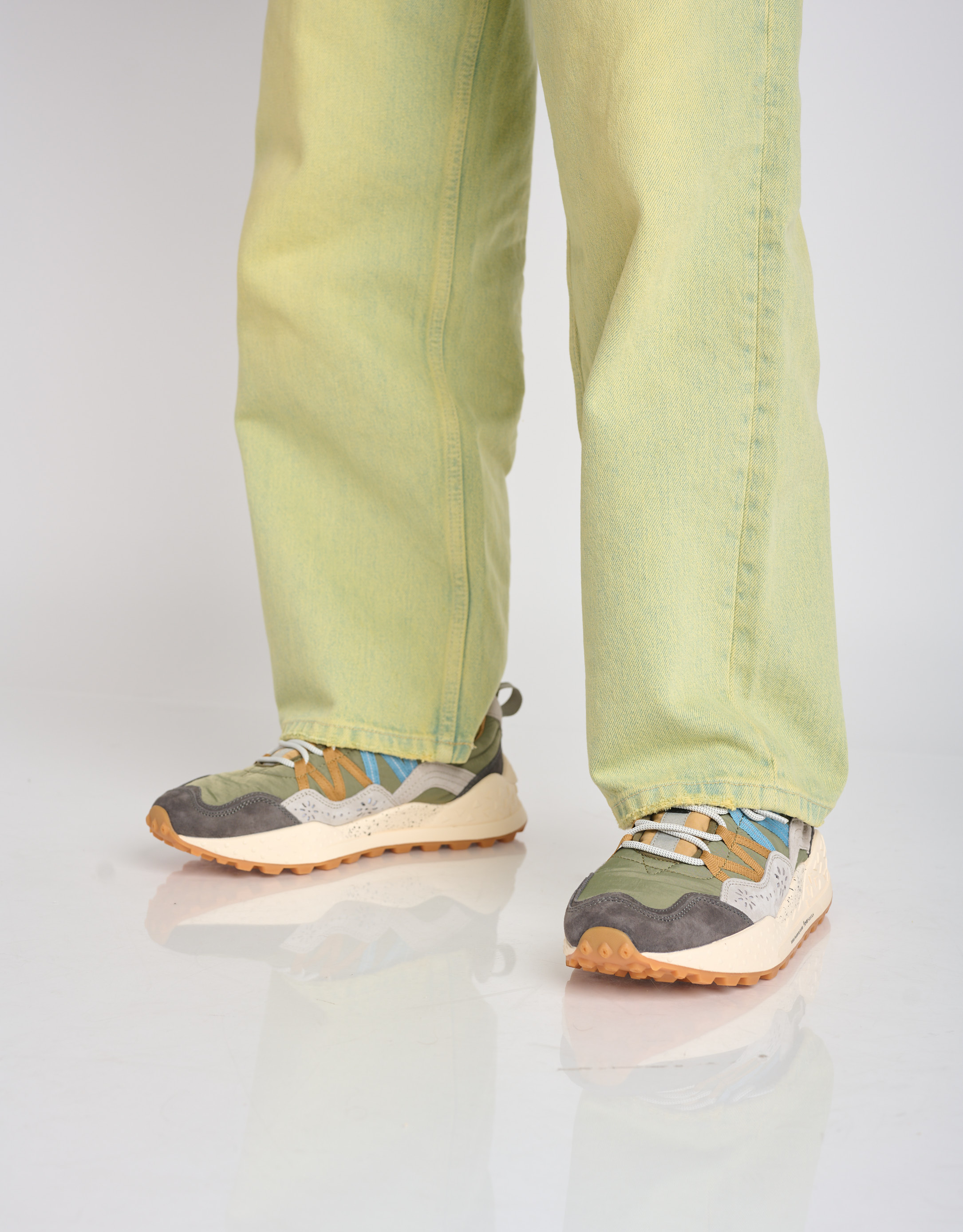 נעלי גברים - Flower Mountain - סניקרס WASHI - ירוק3