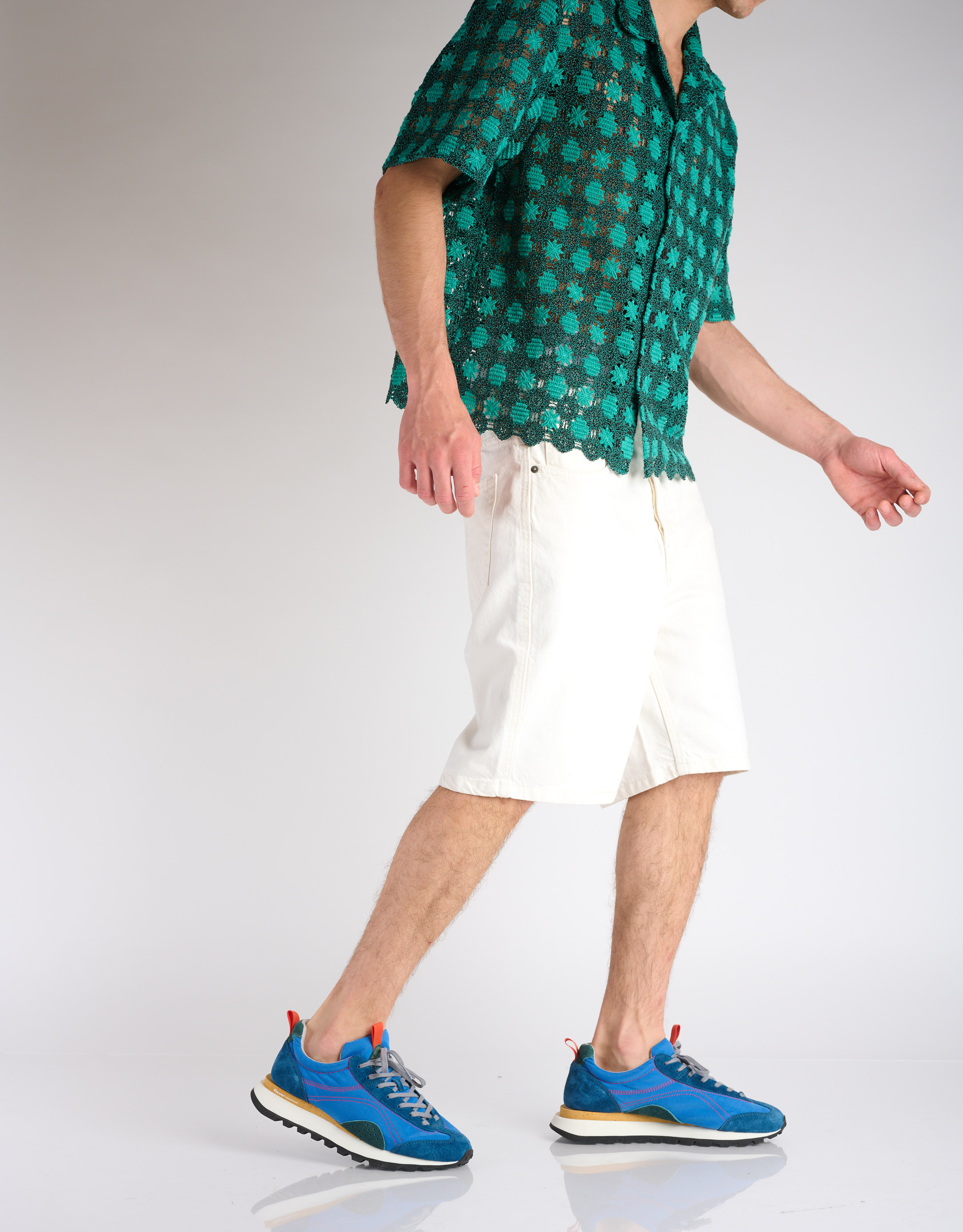 נעלי גברים - Flower Mountain - סניקרס ASUKA - כחול4