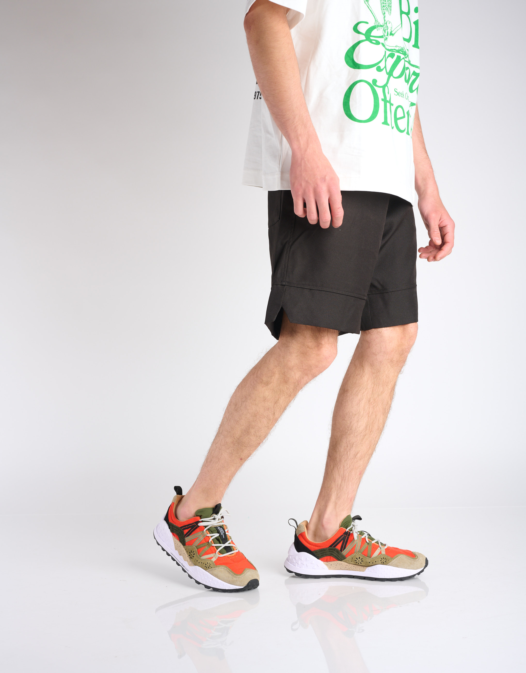 נעלי גברים - Flower Mountain - סניקרס WASHI - כתום3