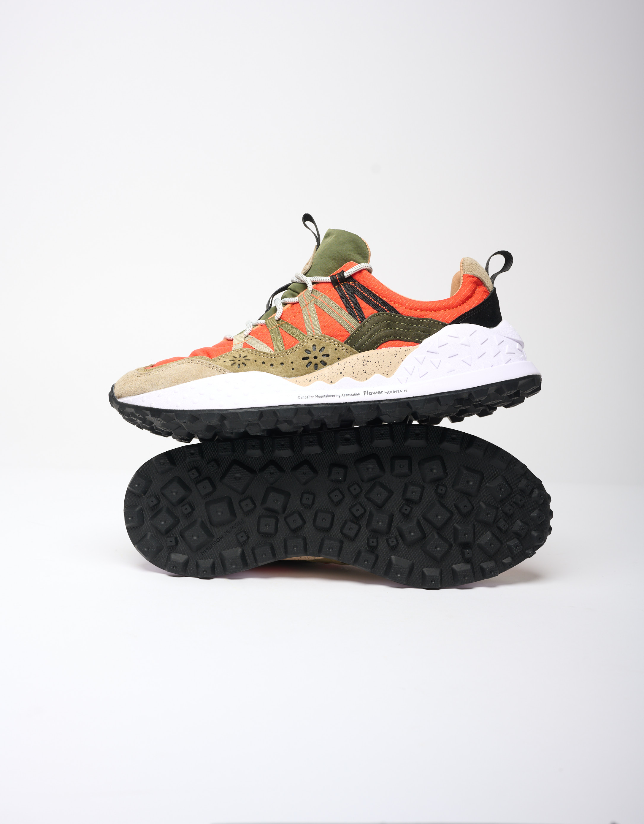 נעלי גברים - Flower Mountain - סניקרס WASHI - כתום4