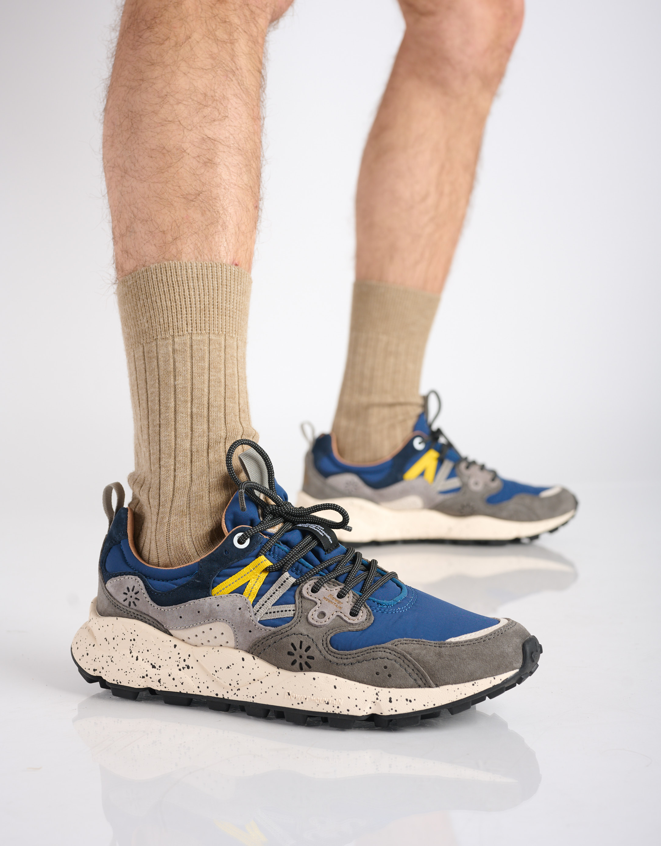 נעלי גברים - Flower Mountain - סניקרס צבעוניות YAMANO - כחול   אפור3