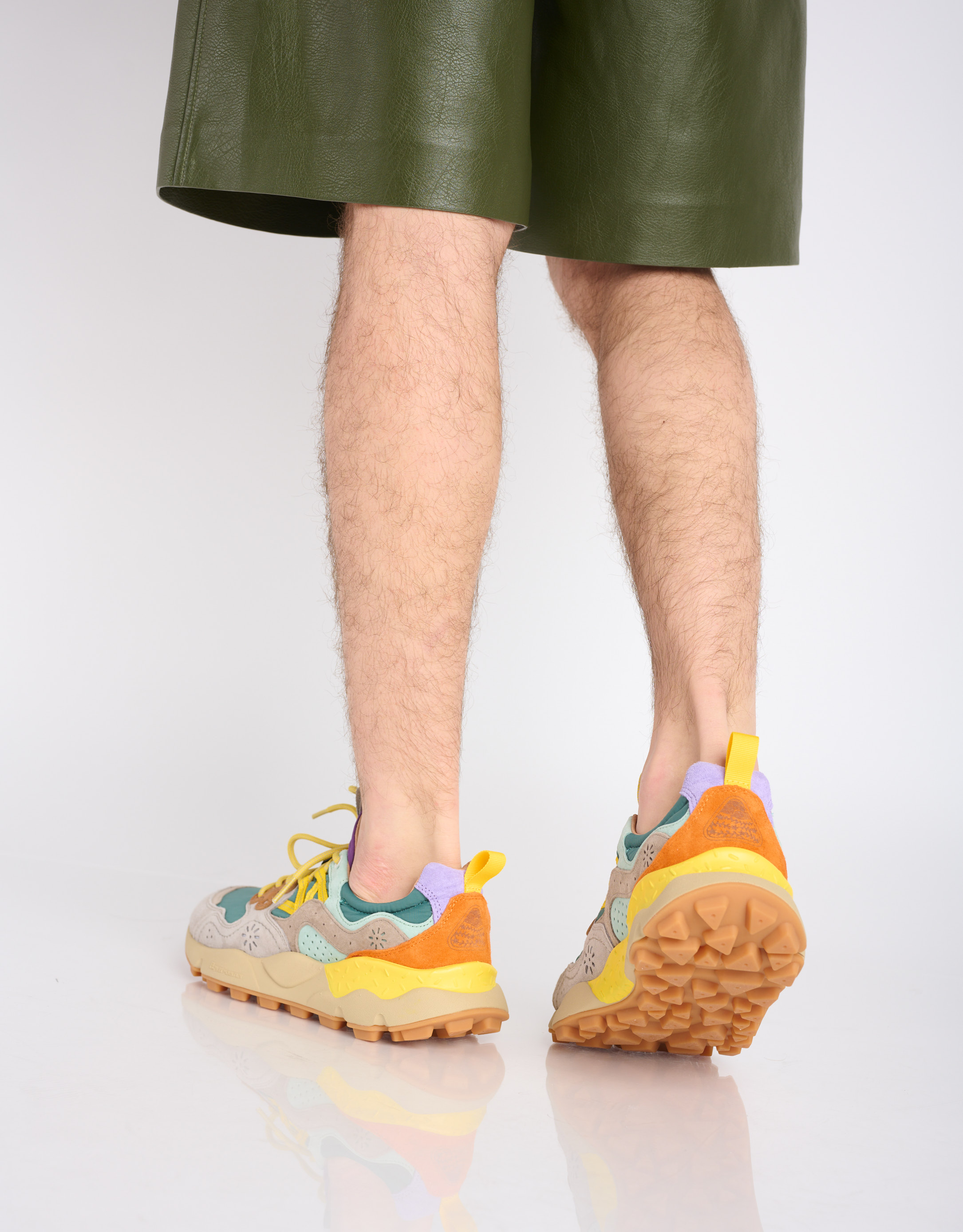 נעלי גברים - Flower Mountain - סניקרס צבעוניות YAMANO - ירוק   אפור3