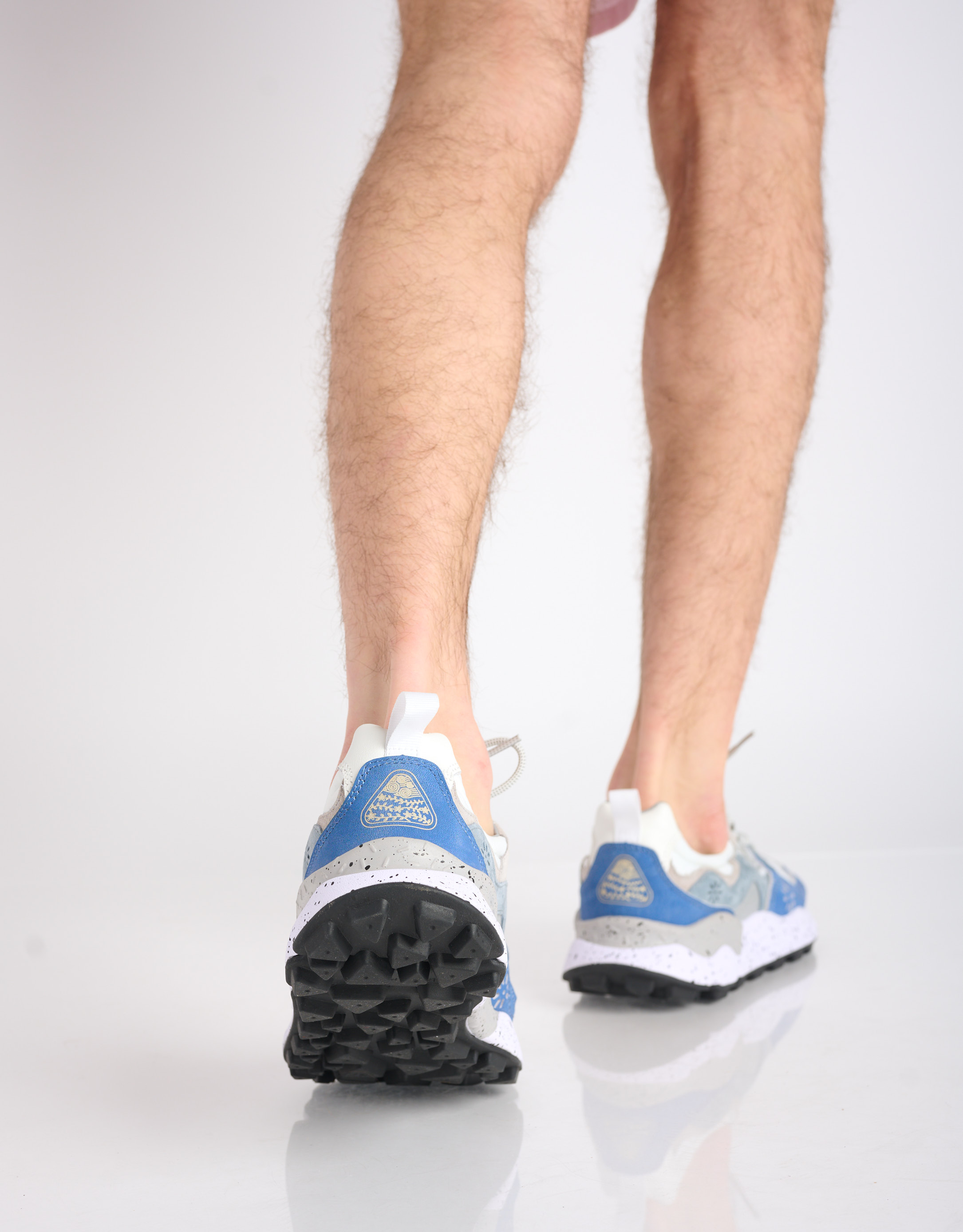 נעלי גברים - Flower Mountain - סניקרס צבעוניות YAMANO - לבן   כחול4