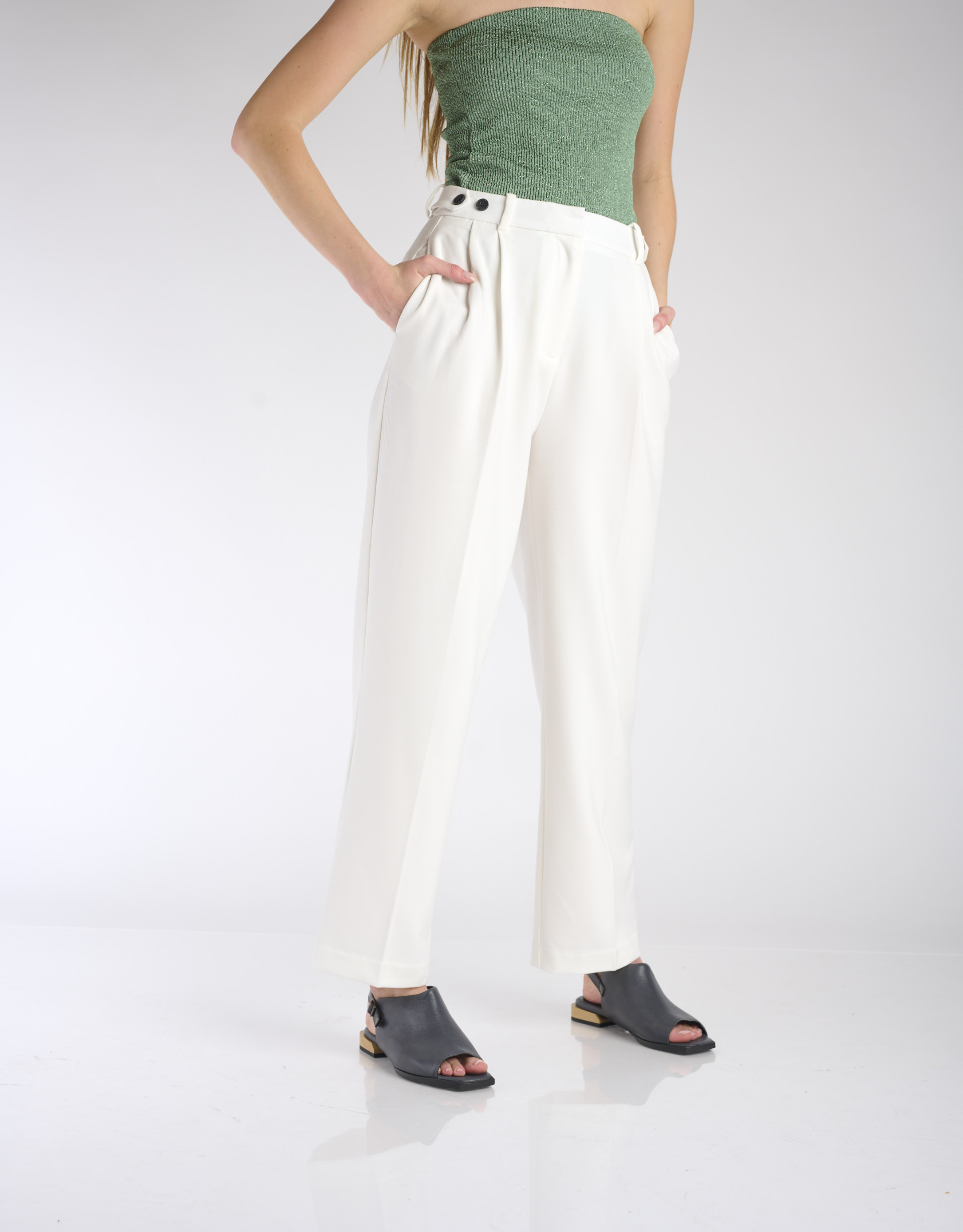 נעלי נשים - Yuko Imanishi - סנדלים סגורים YUI - אפור2