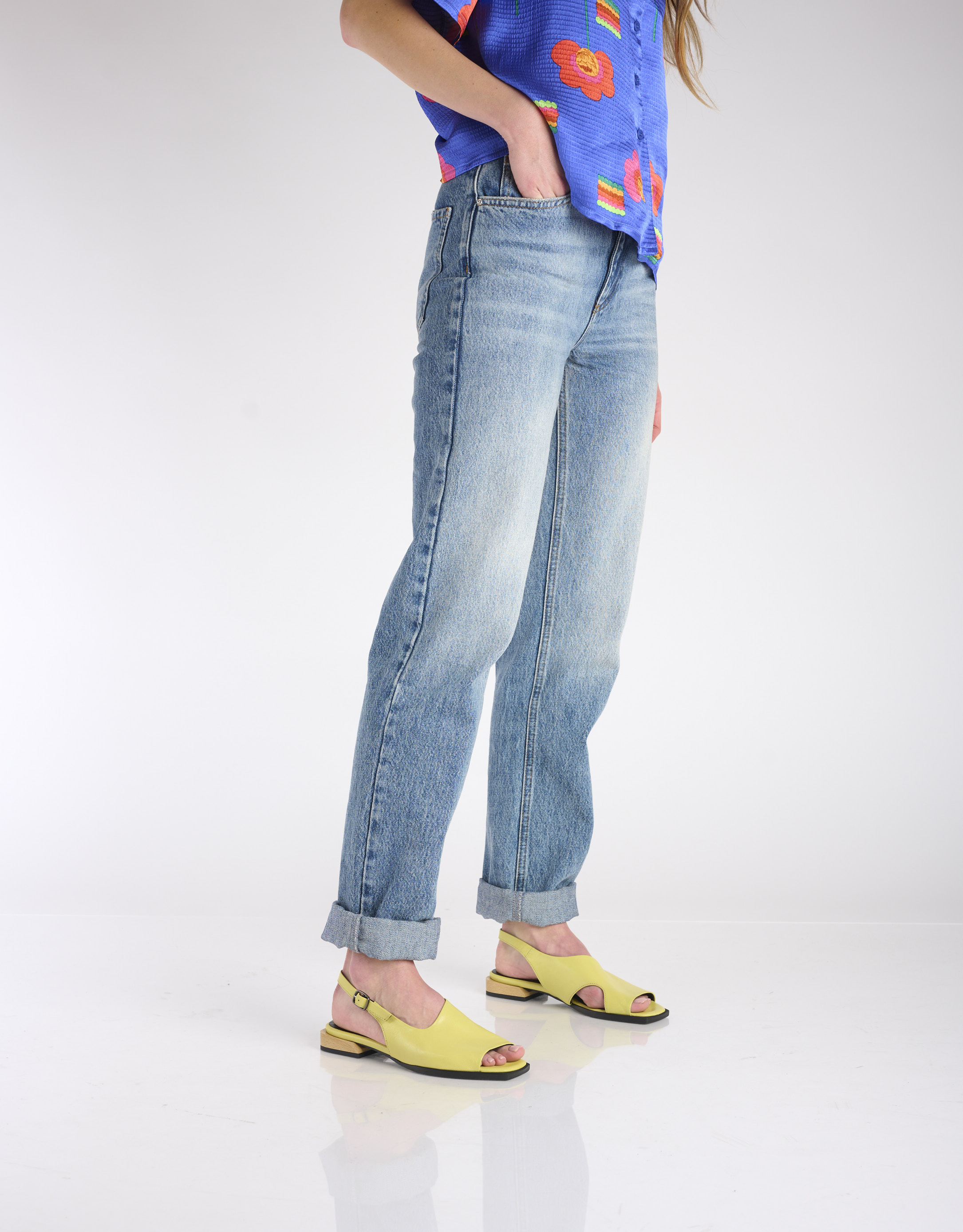 נעלי נשים - Yuko Imanishi - סנדלים שטוחים KANNA - צהוב2