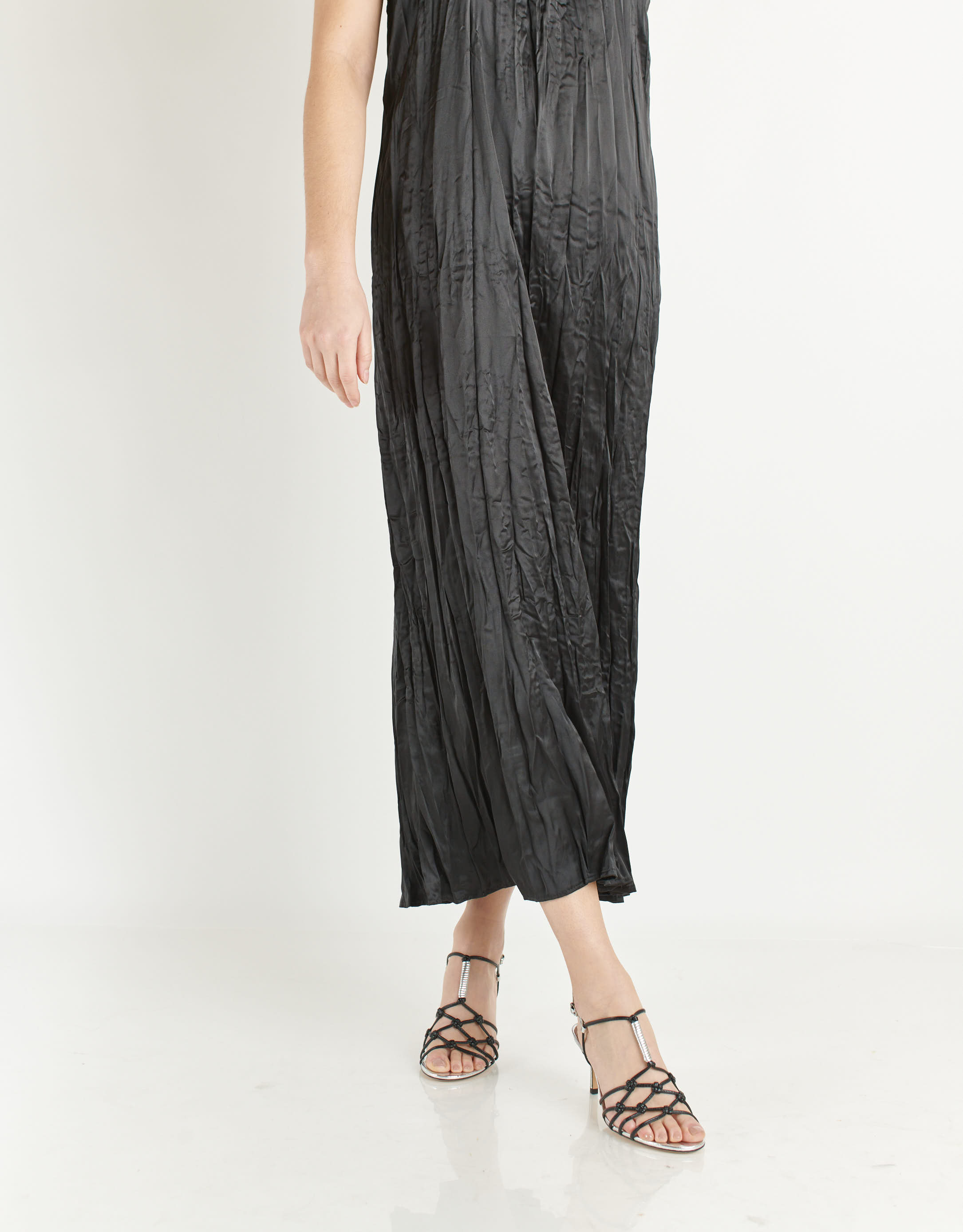 נעלי נשים - Vicenza - סנדלי עקב MANTUA - שחור   כסף2